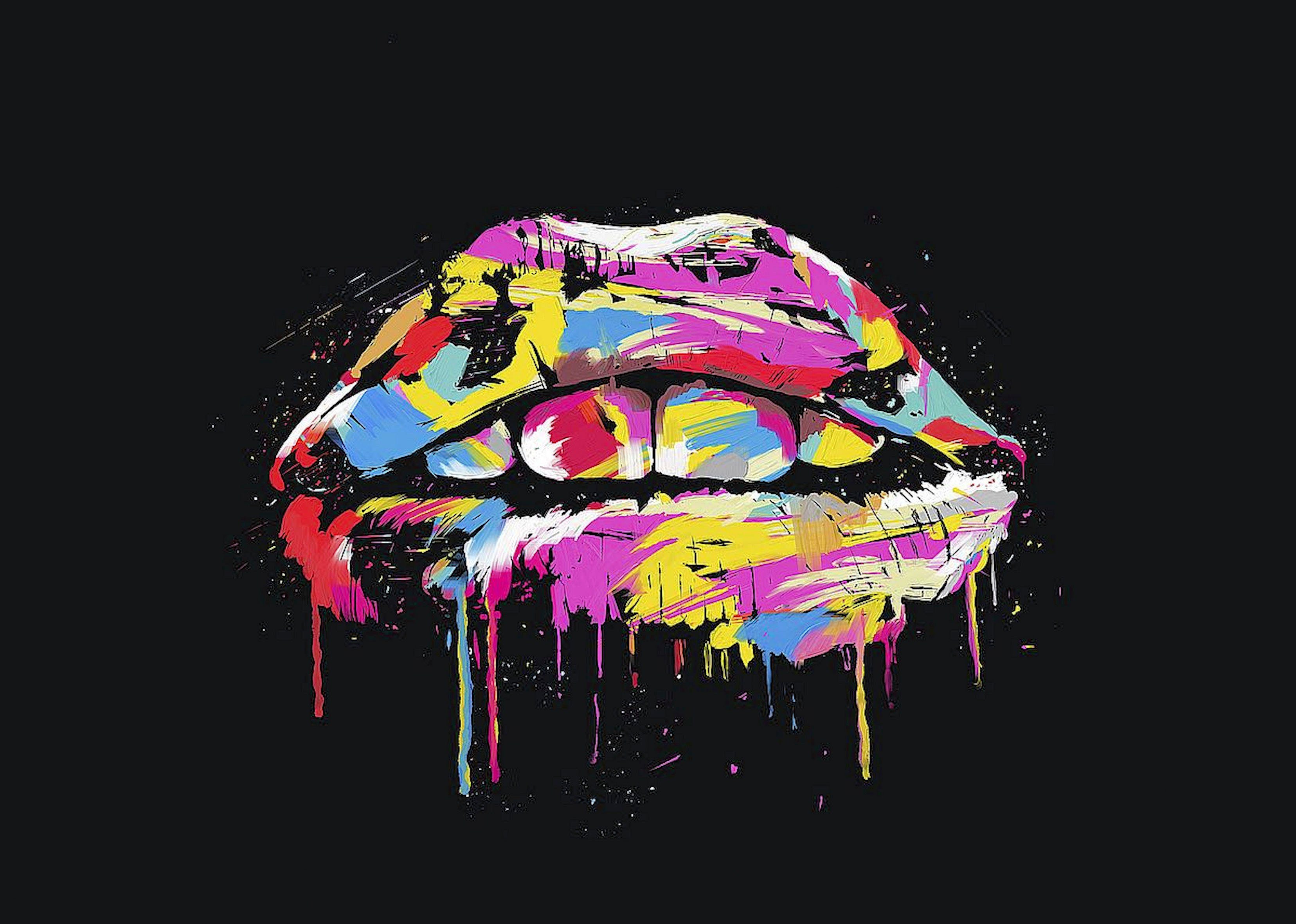 my home Leinwandbild »B. SOLTI / Colorful lips«, (1 Stück)-Otto