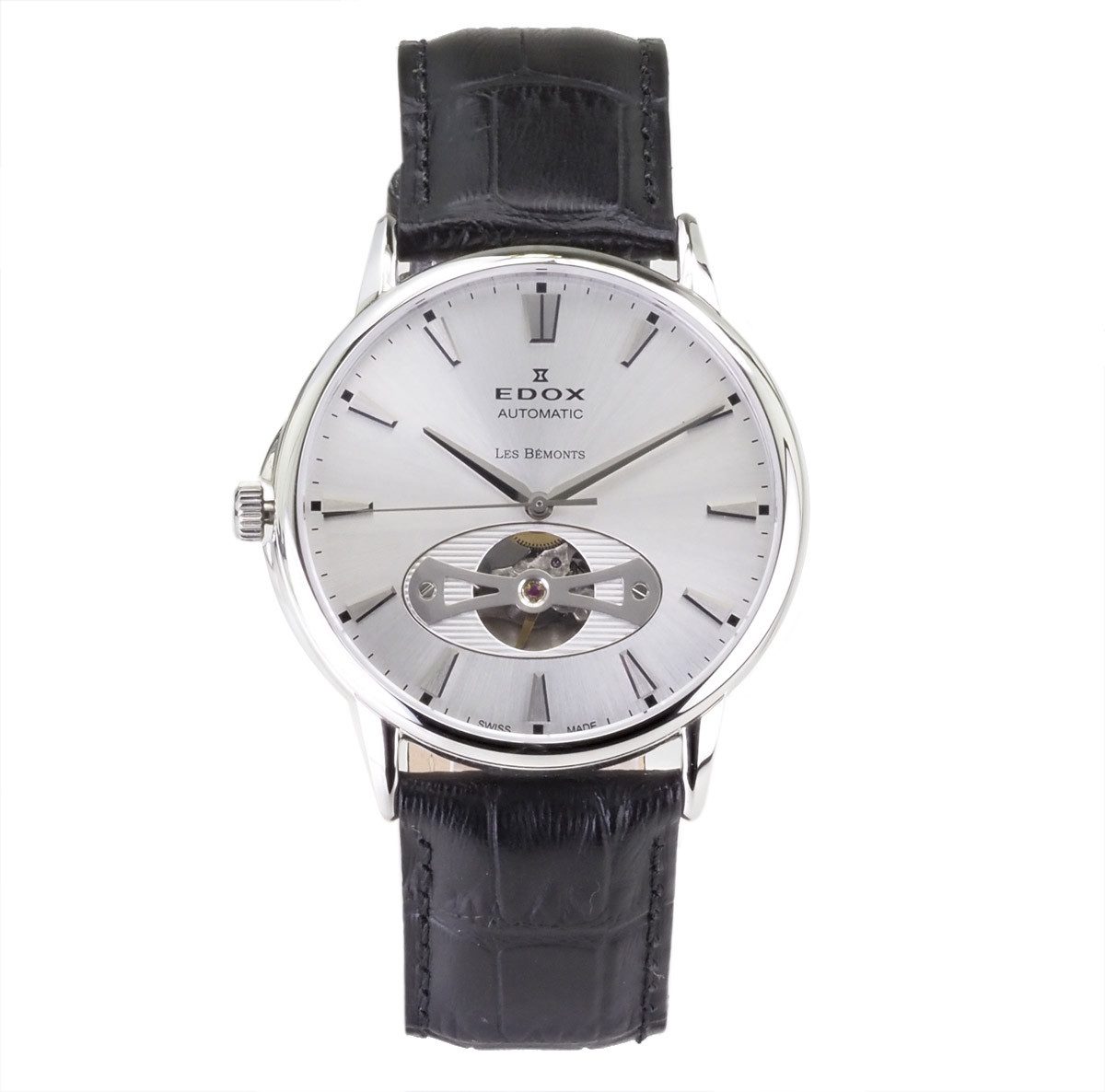 Edox Automatikuhr schweizer Herren Uhr 42 mm Ø 85021 3 AIN Les Bemonts Les Bémonts, Krone Links