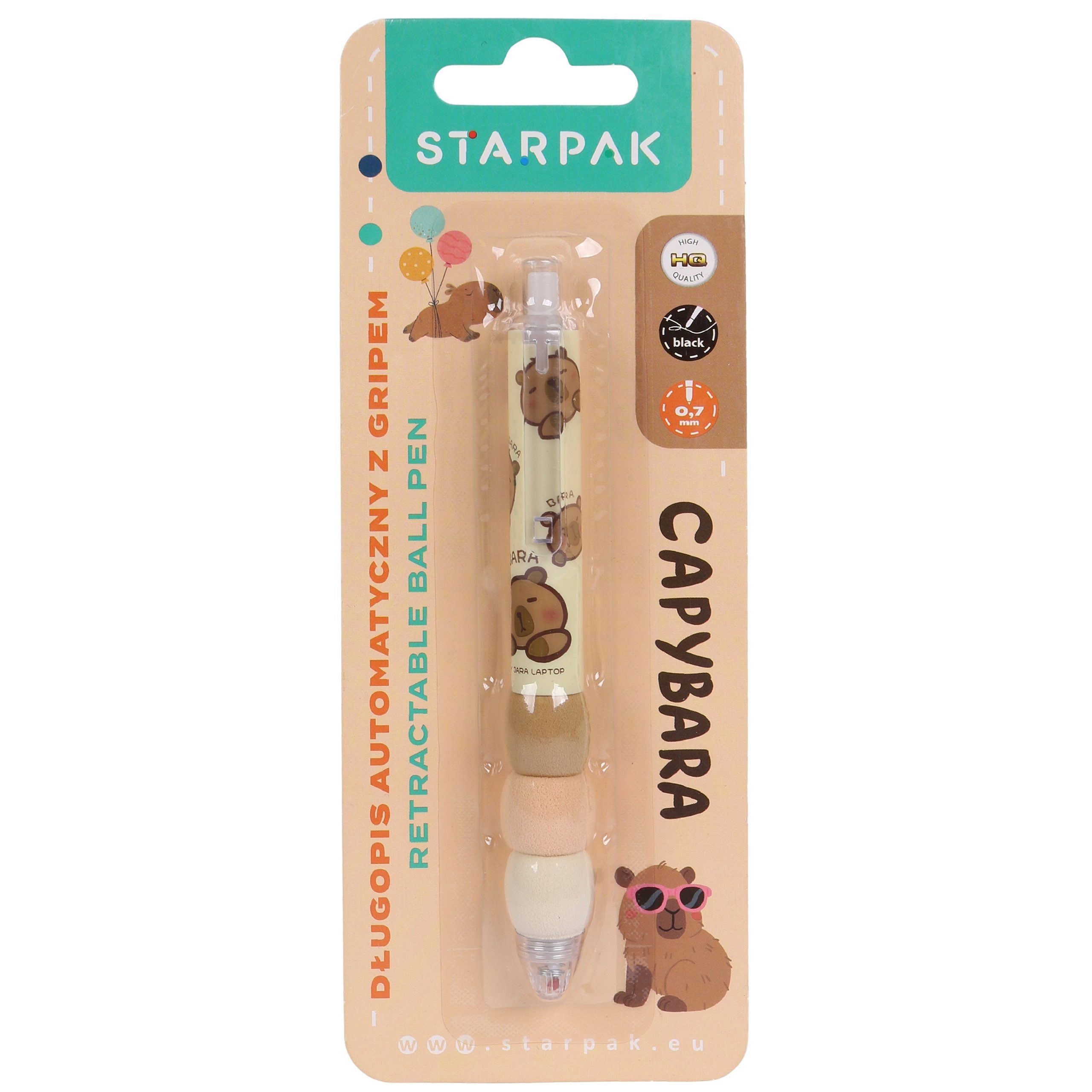 Sarcia.eu Tintenroller Wasserschwein Selbstschreibender Kugelschreiber, schwarze Tinte 0,7mm