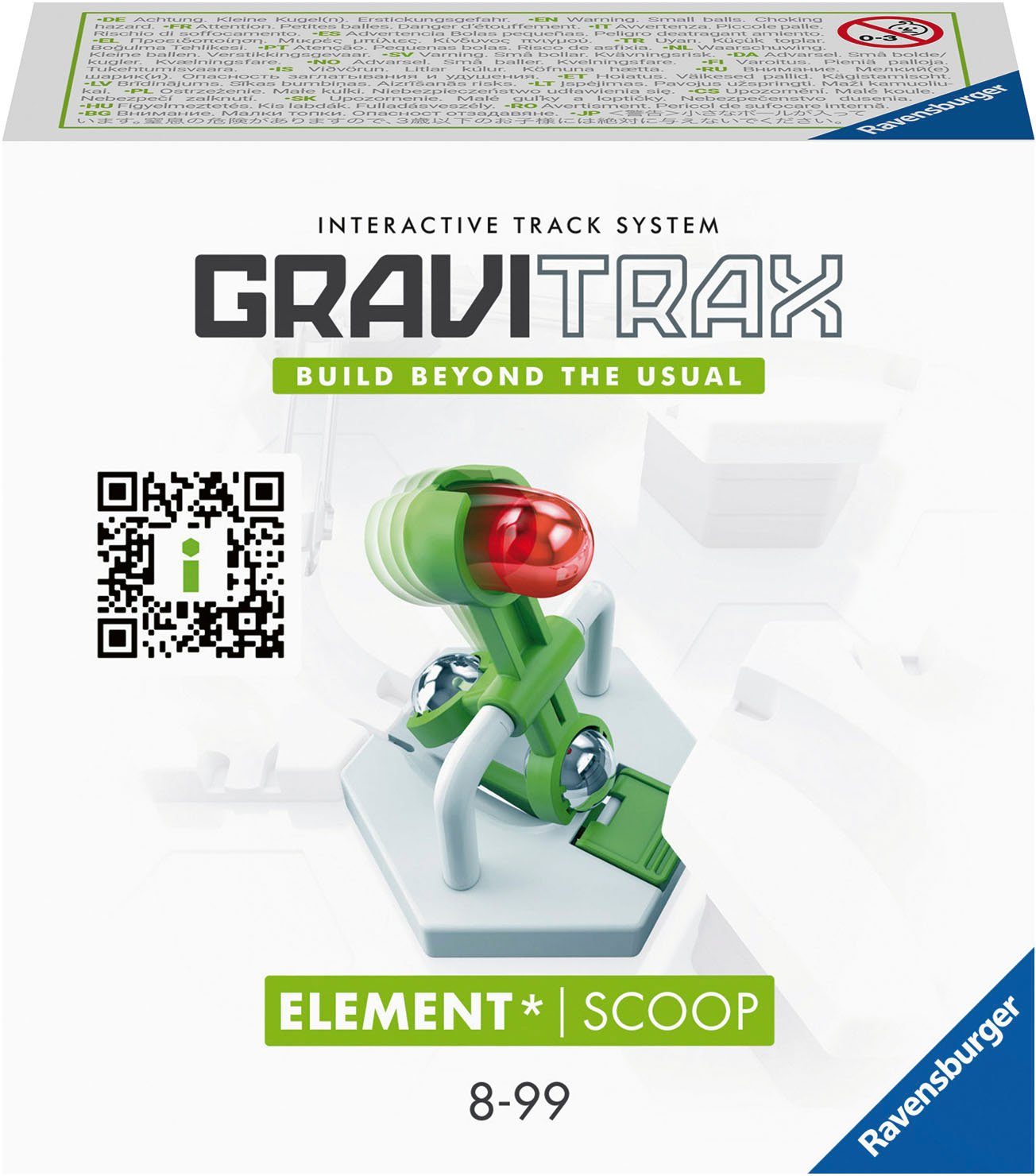 Ravensburger Kugelbahn-Bausatz GraviTrax Element Scoop, Made in Europe