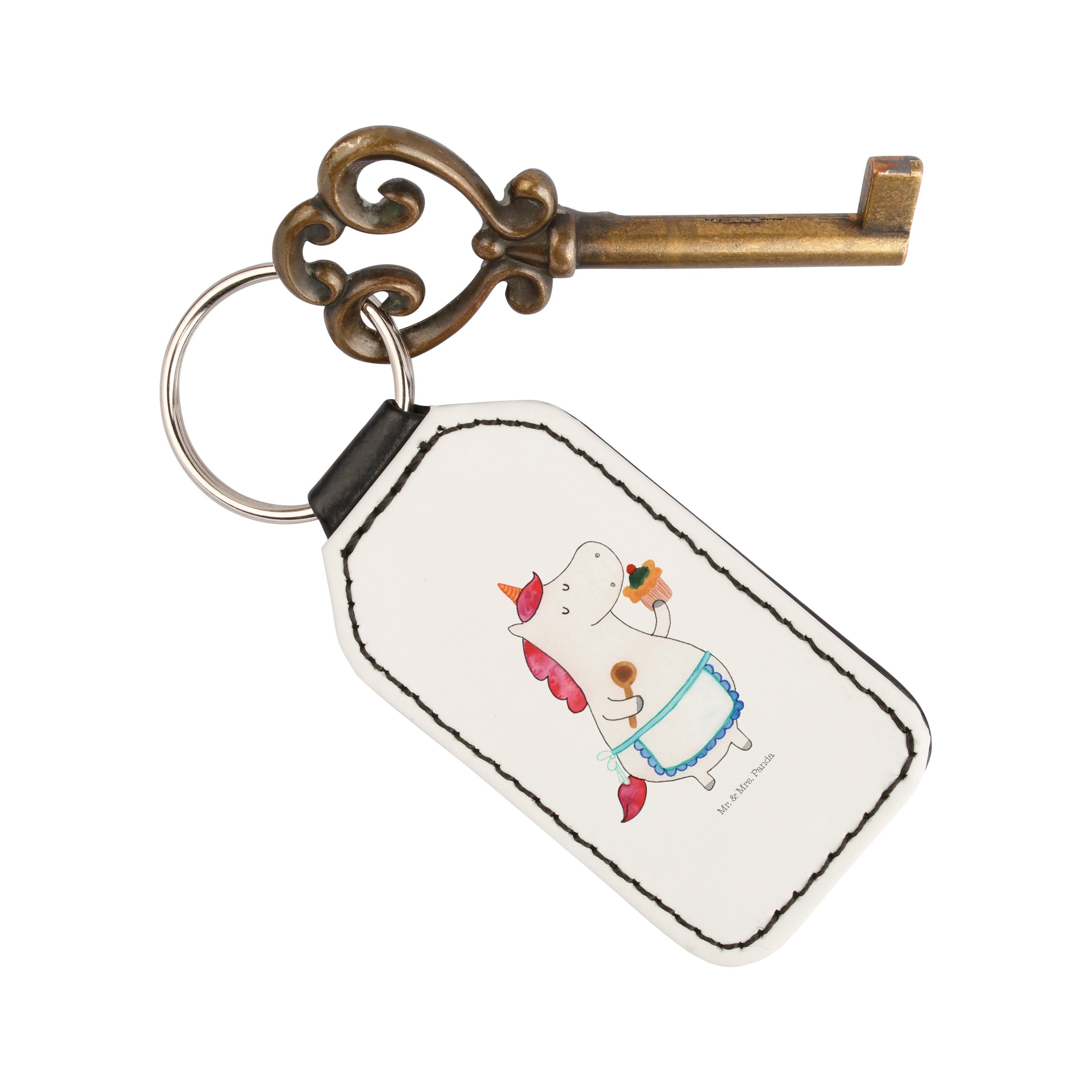 Einhorn Schlüsselanhänger Panda Geschenk, K Mr. Küchenfee (1-tlg) - Weiß Pegasus, & Anhänger, Mrs. - Motivation,