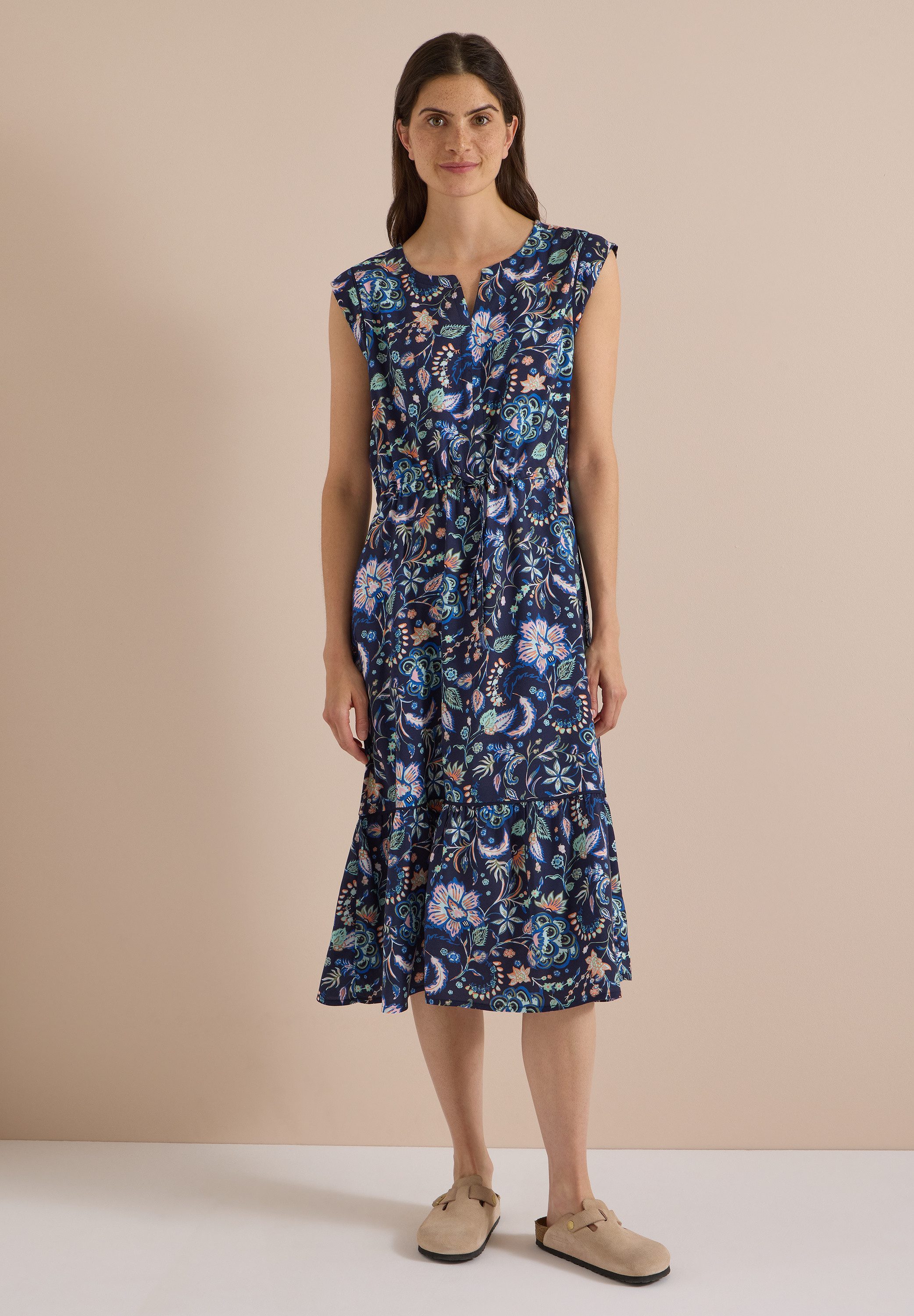 CECIL Midikleid mit allover Print