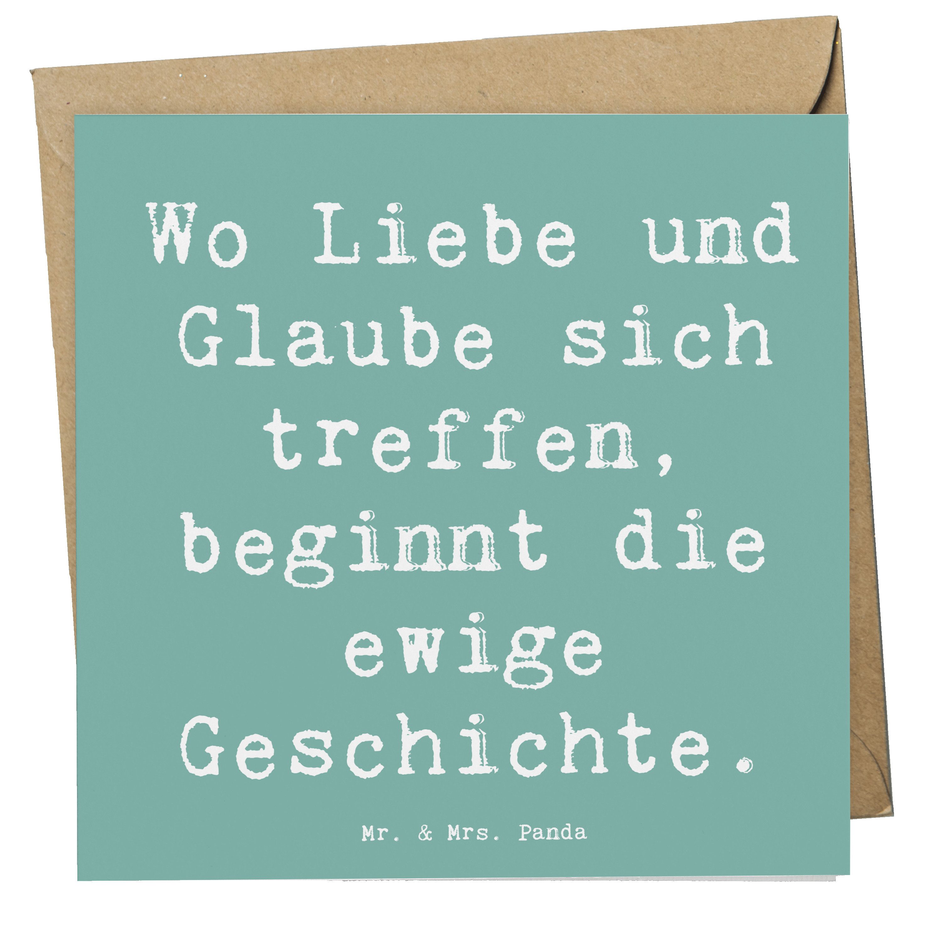 Grußkarte Kirchliche Trauung Liebe Glaube - Meeresbrise - Geschenk, gemeinsame