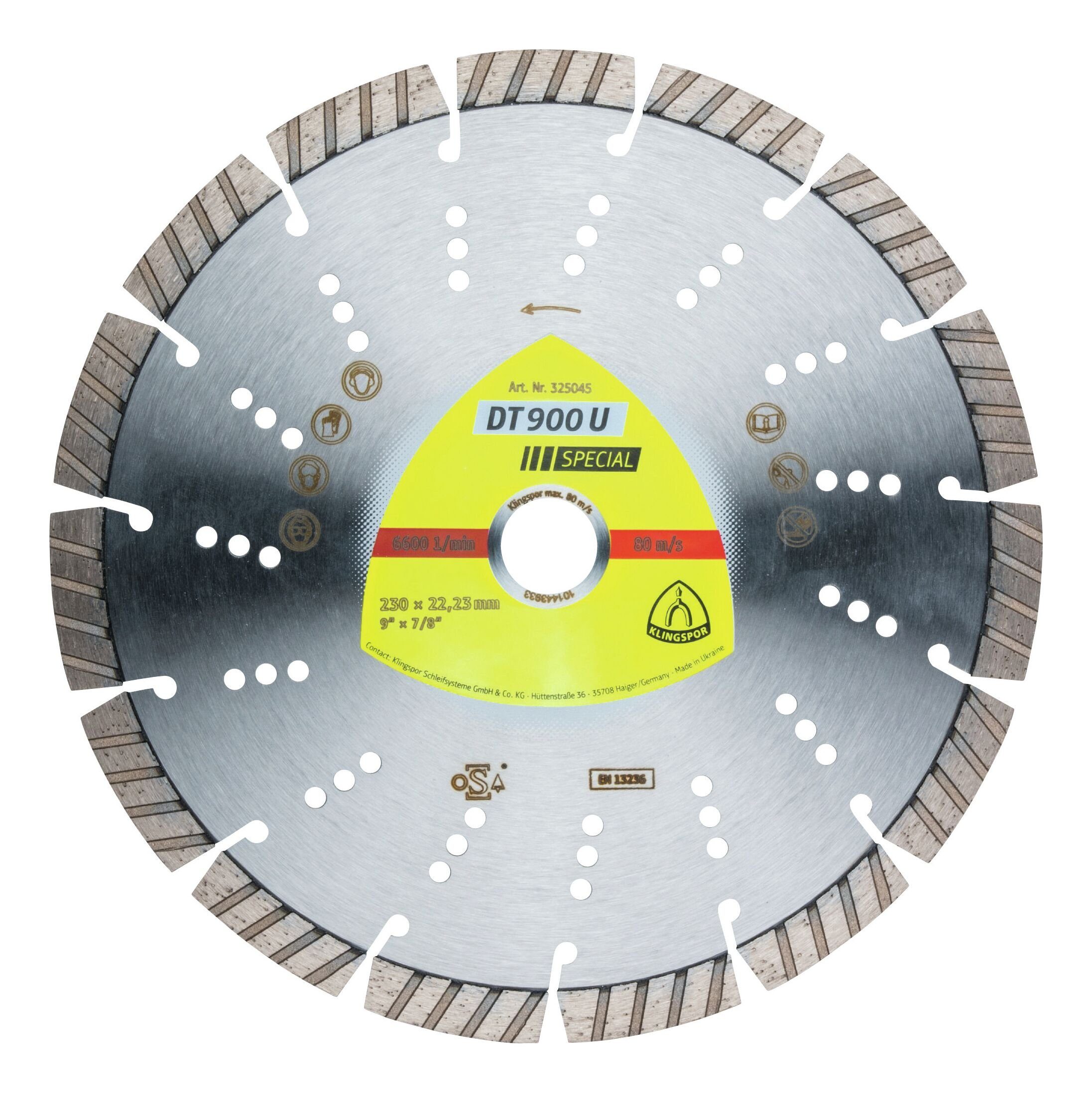 Klingspor Trennscheibe, Ø 115 mm, Diamant DT900U 115 x 22,23 mm