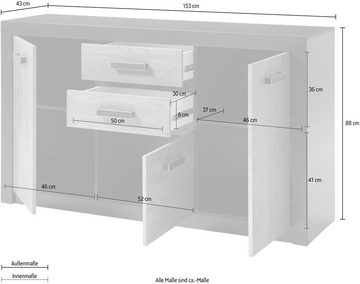 INOSIGN Sideboard Bruegge, Breite ca. 153 cm