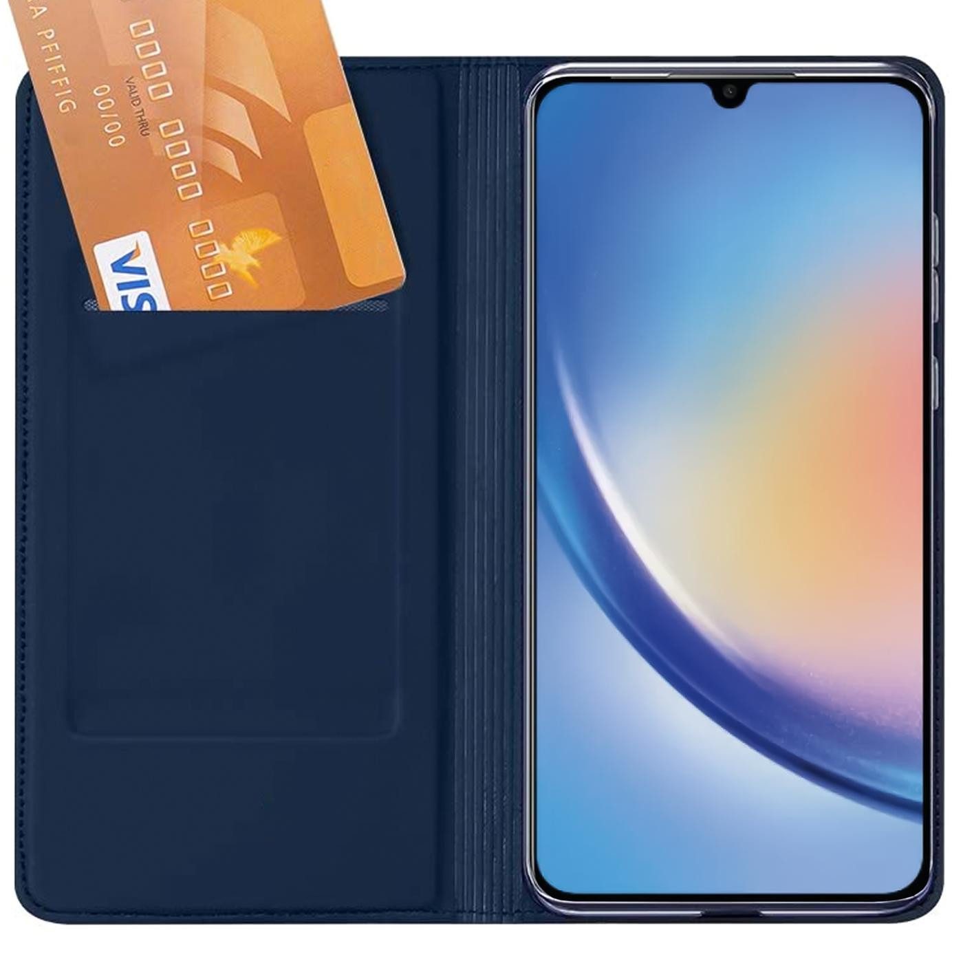 CoolGadget Handyhülle Klapptasche Wallet Kartenfach für Samsung Galaxy A37 5G, Ultra Slim Flip Case Hülle Klapphülle Cover Schutzhülle – Bild 5 von 5