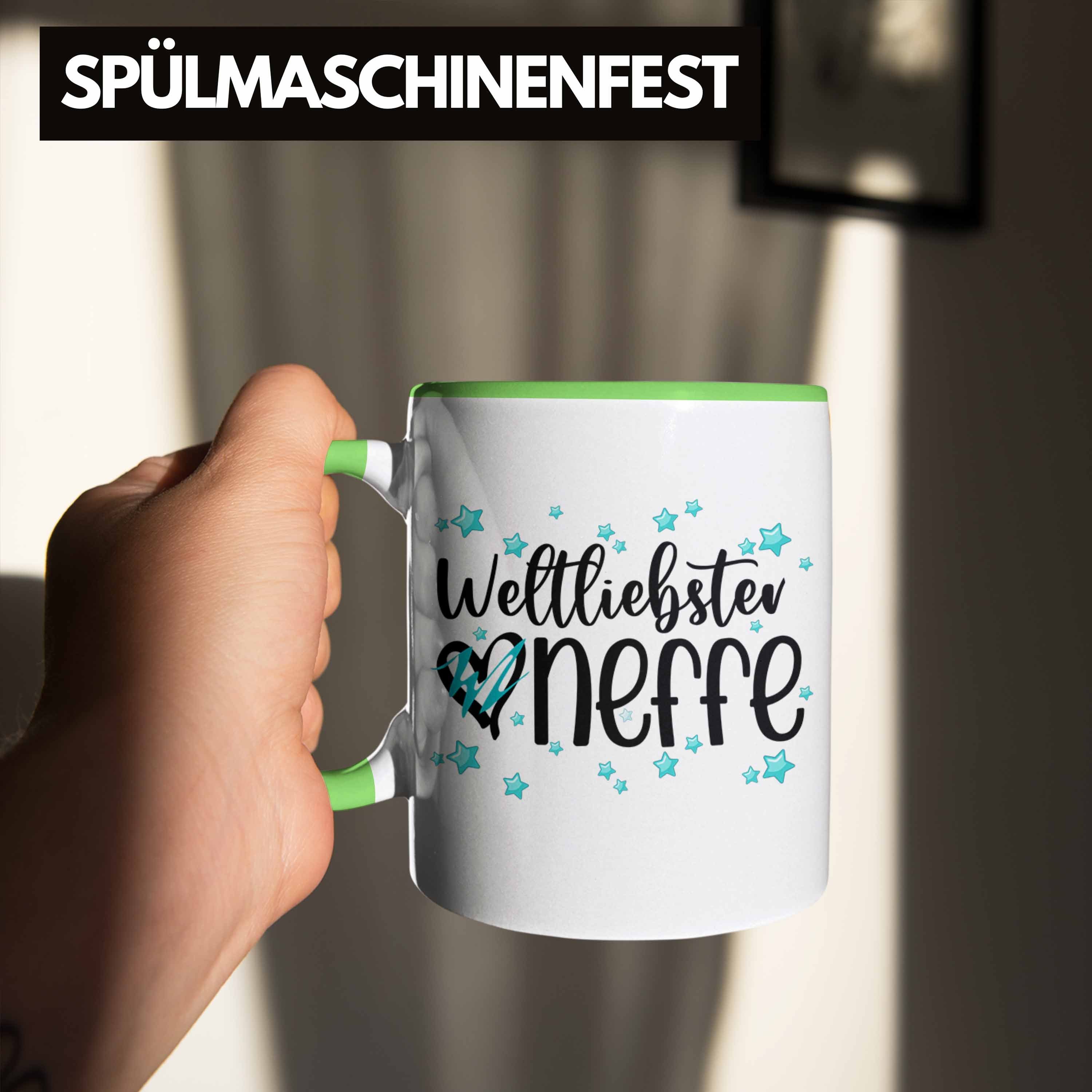 Tasse Trendation Geschenkidee Onkel Kaffeetasse Tasse Grün Neffe Geschenk - Weltliebster von Trendation Tante Neffe