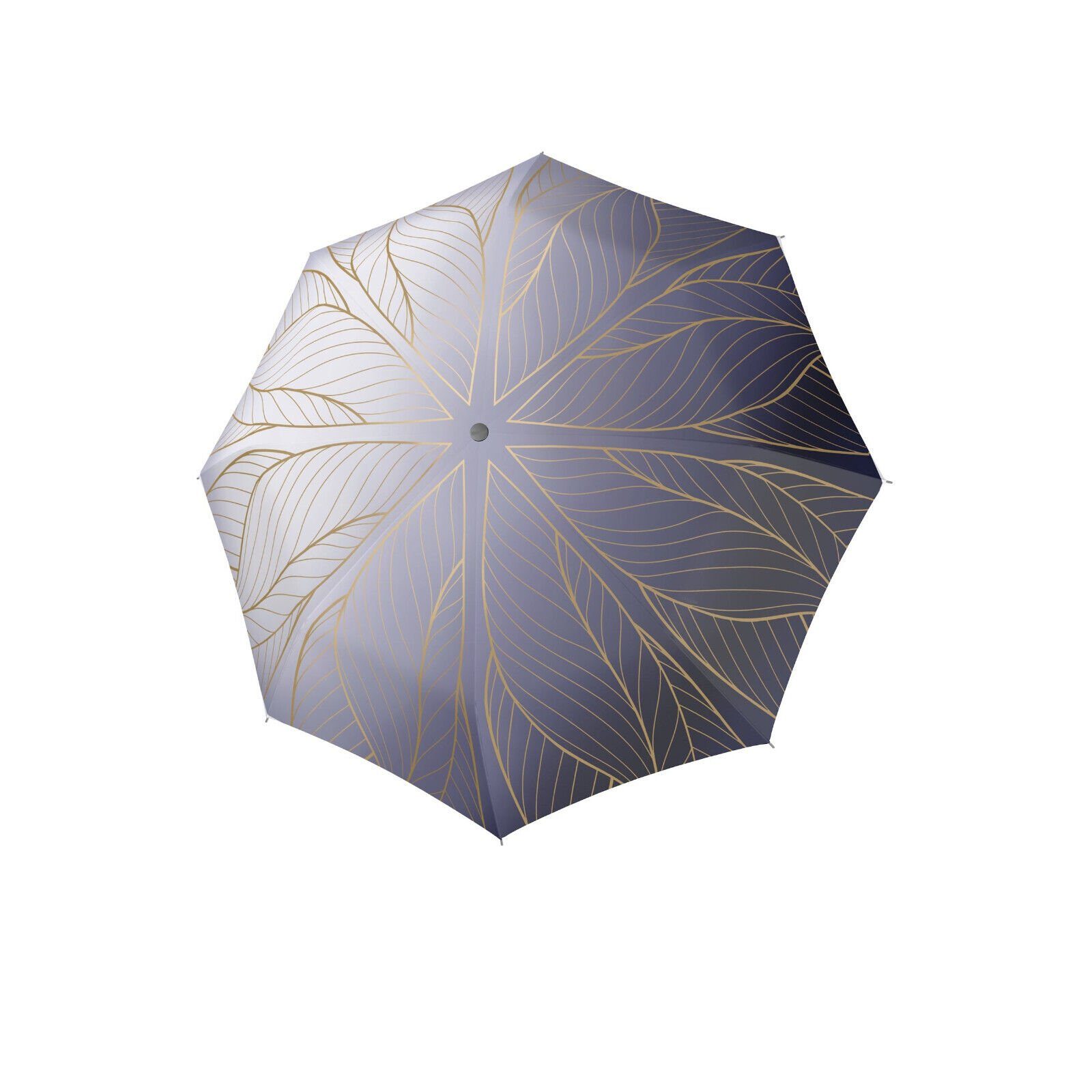 doppler® Taschenregenschirm Regenschirm magic carbonsteel 150km/h sturmsicher Golden Blue bis
