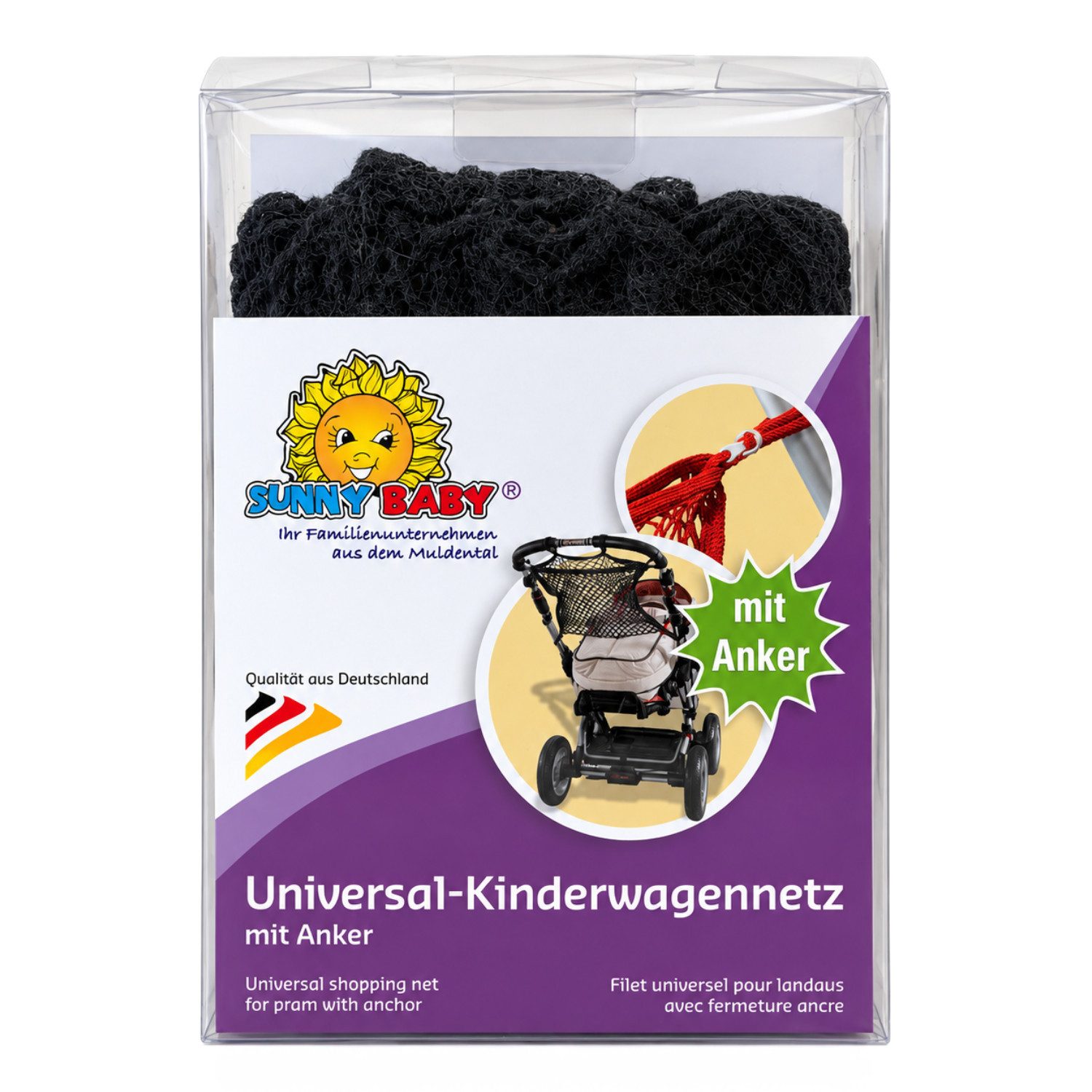 sunnybaby Kinderwagen-Tasche Universalnetz für Kinderwagen universeller Ankerverschluss