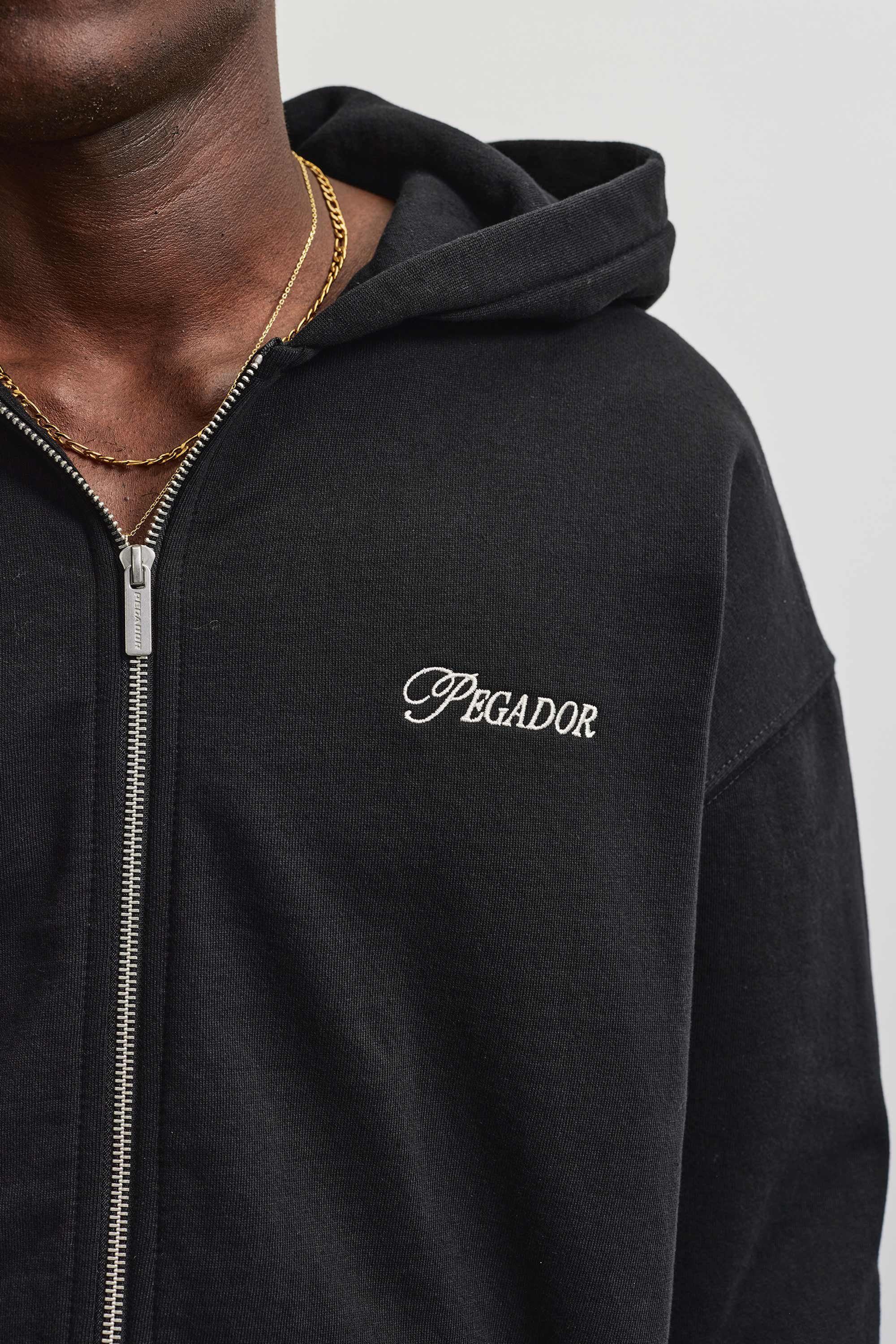 PEGADOR Kapuzensweatjacke Carloforte Oversized Sweat Jacket Baumwollmischung, oversized – Bild 5 von 5