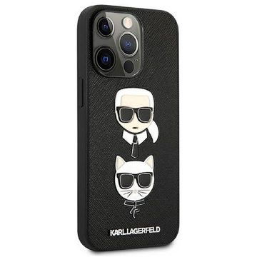 KARL LAGERFELD Handyhülle iPhone 13 Pro Case TPU Hardcase Figuren schwarz