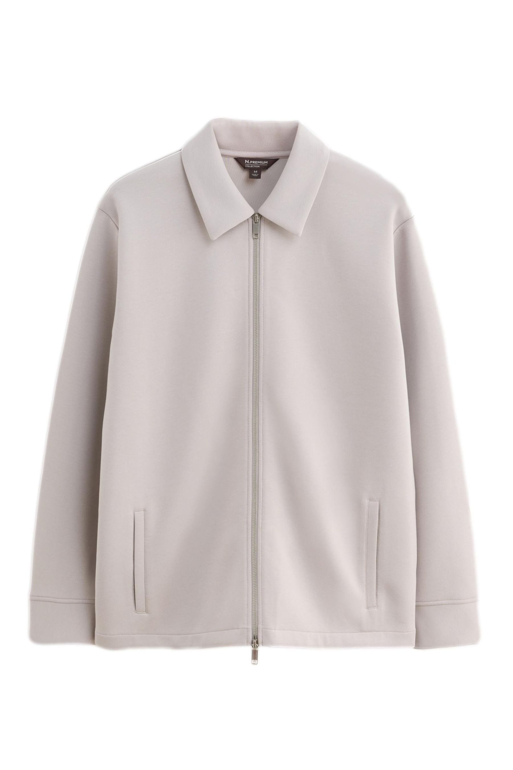 Hemdjacke Weiche Scuba-Hemdjacke mit Reißverschluss