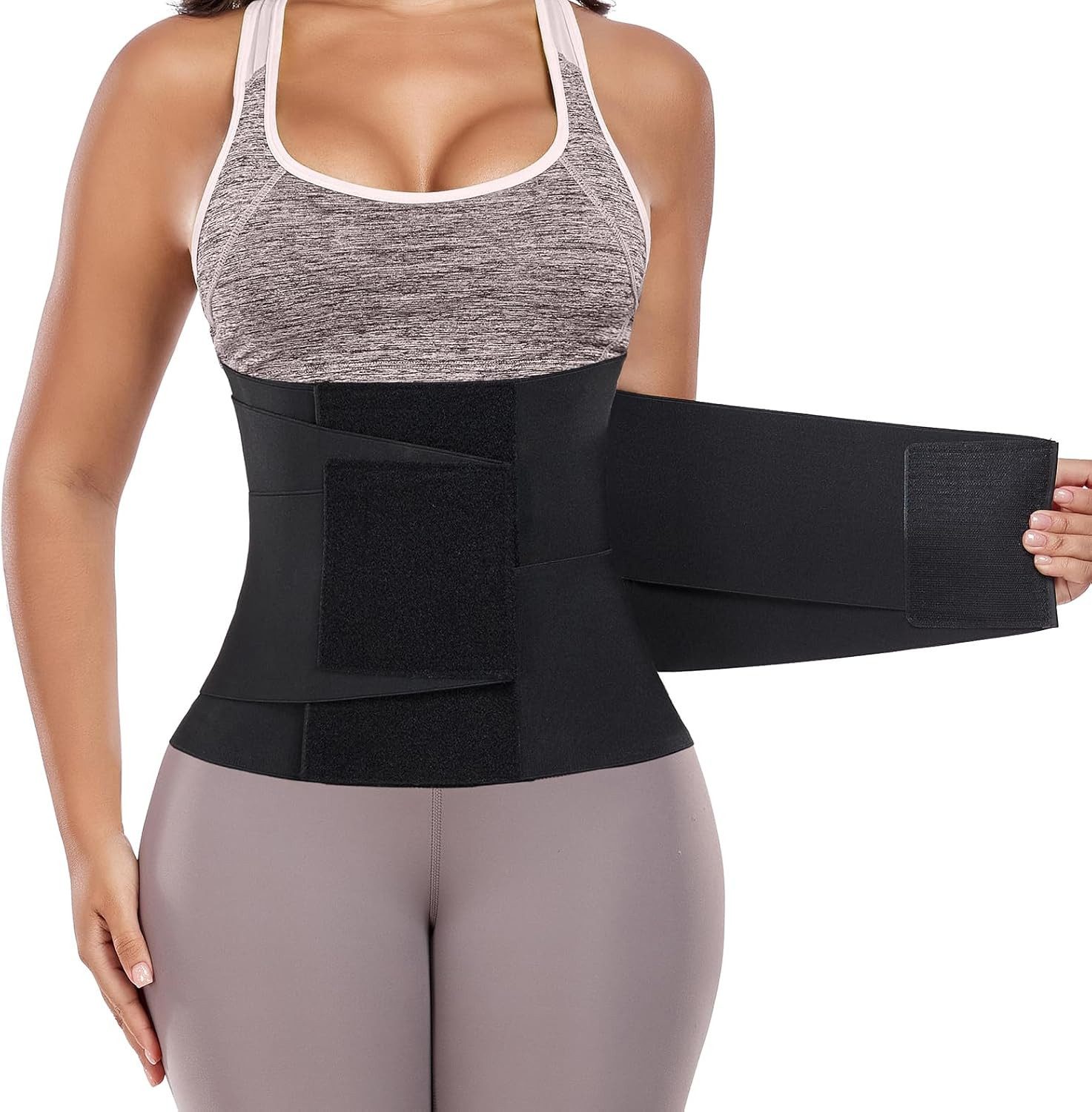 MOPUEA Shaping-Body Korsett Damen Bauchweg Stark Formend Sport Bauchweggürtel (Set, 1-tlg., Angenehme Unterstützung Im Alltag) Verstellbarer Klettverschluss Für Optimalen Sitz