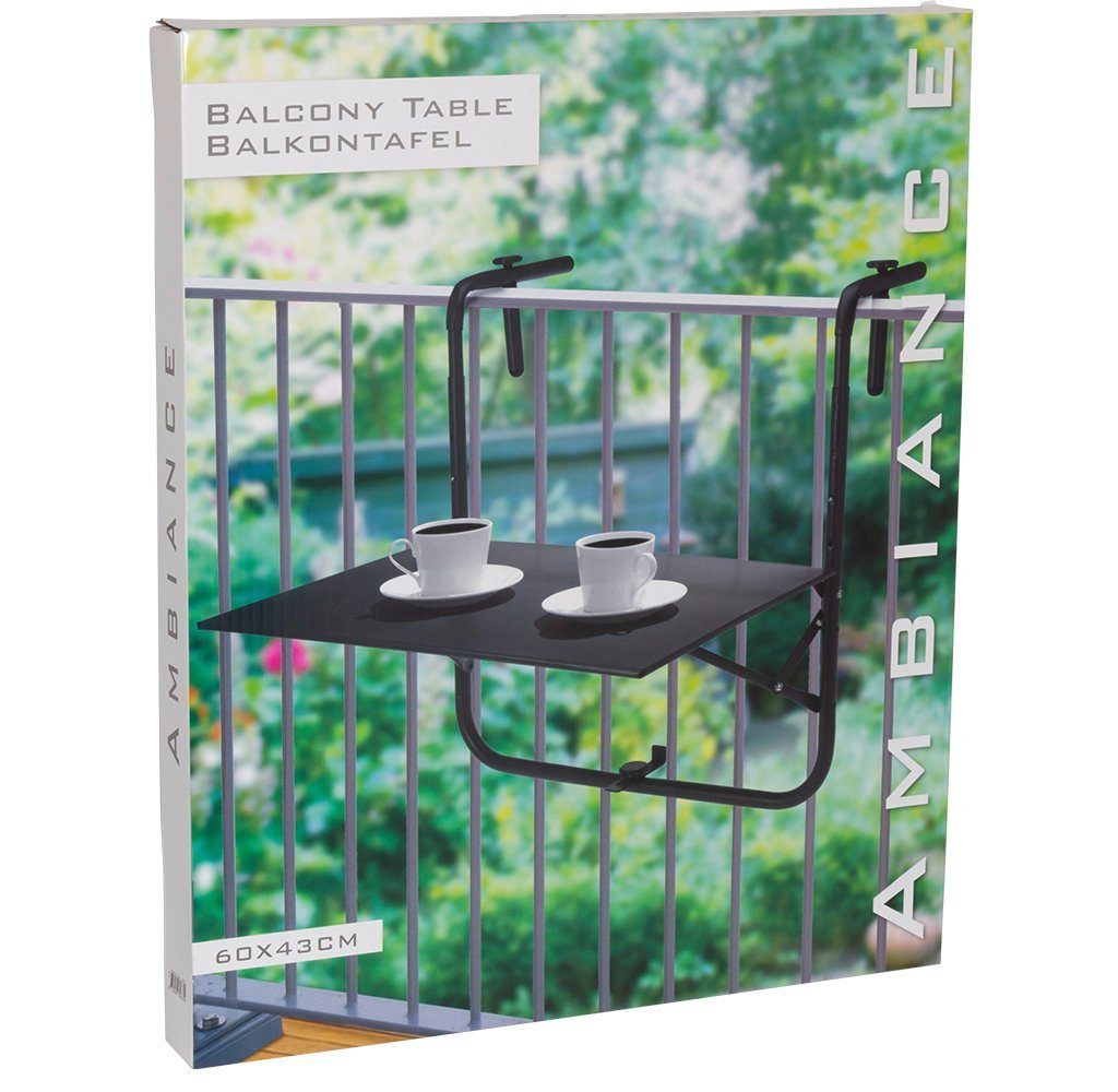 Trendyshop365 Balkonhängetisch klappbar 60x40cm wetterfest (1-St), günstig online kaufen