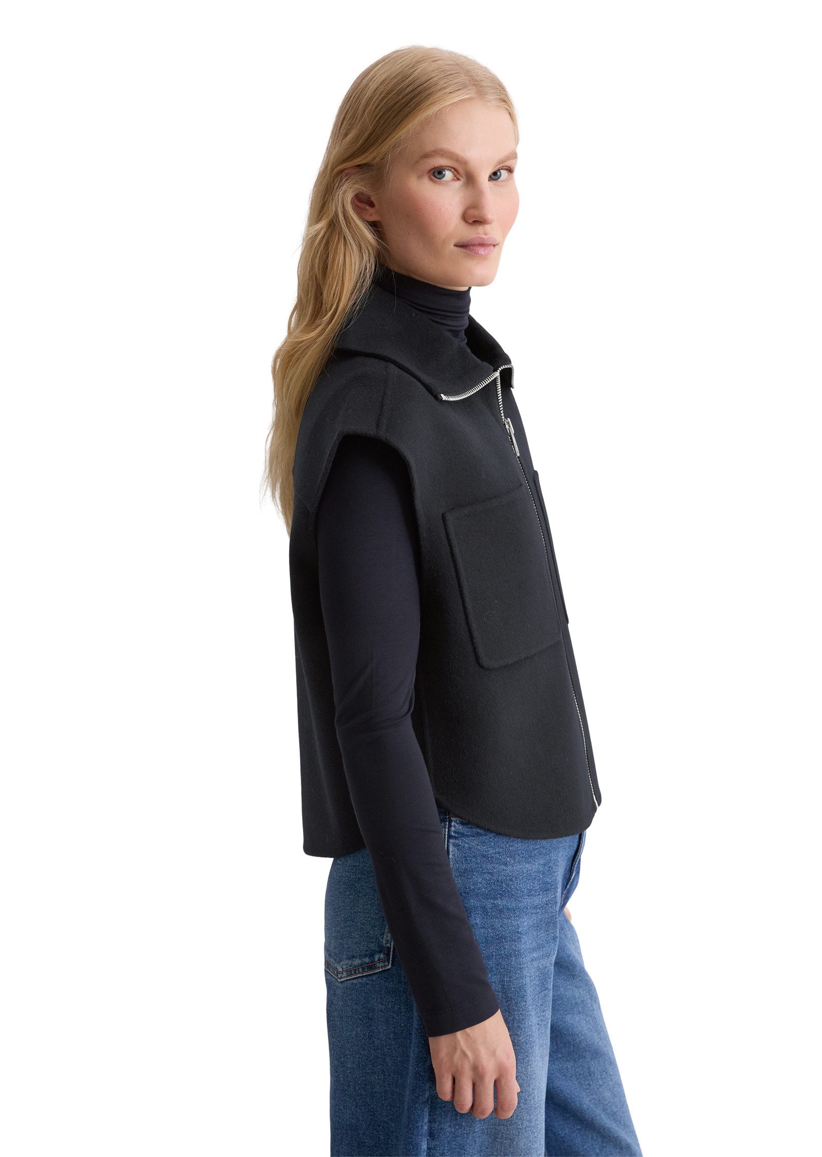 Marc O'Polo Steppweste aus edlem Woll-Doubleface