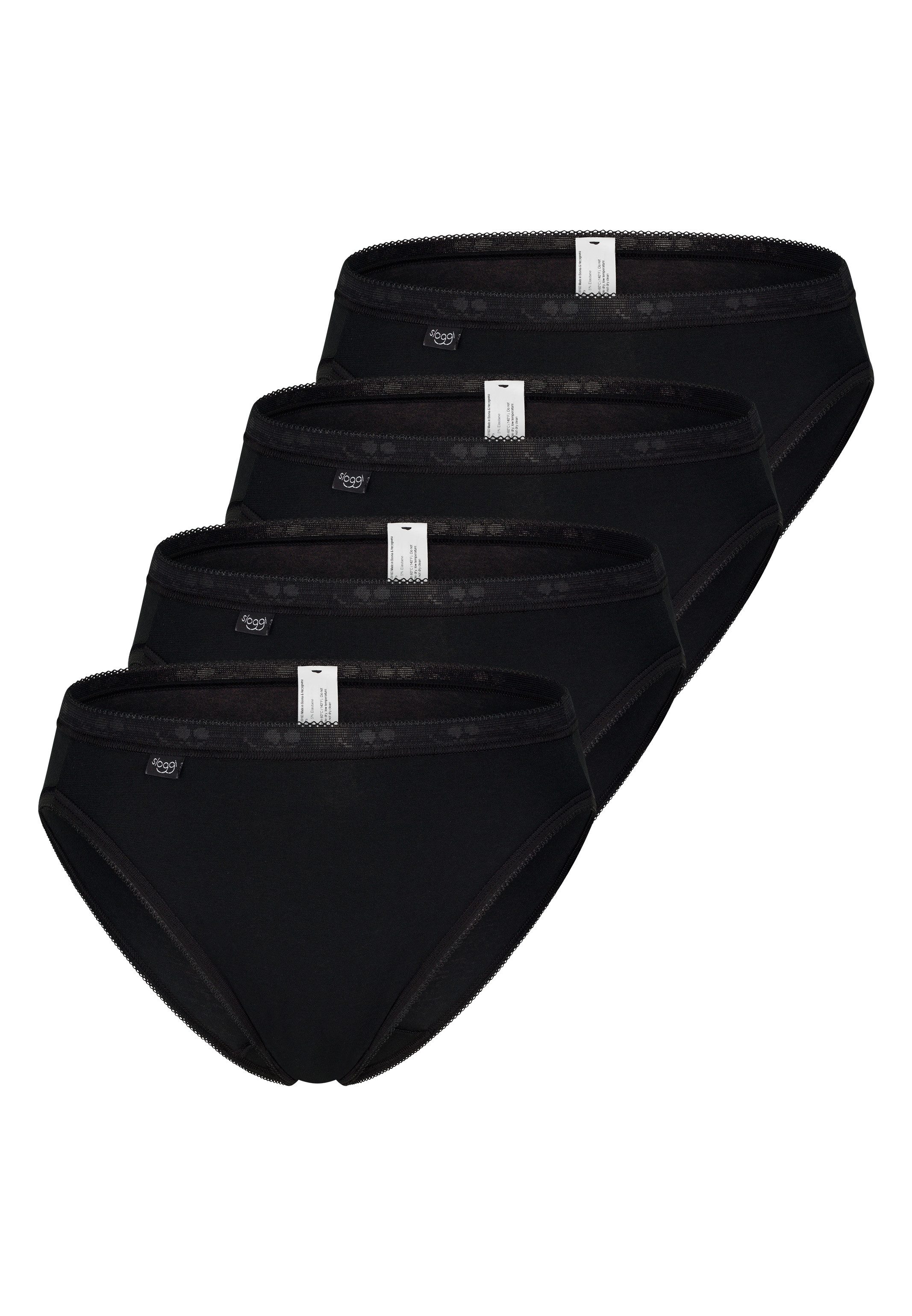 sloggi Tai-Slip 4er Pack Basic+ (Spar-Set) Tai Slip - Baumwolle - Atmungsaktiv - Perfekter Sitz