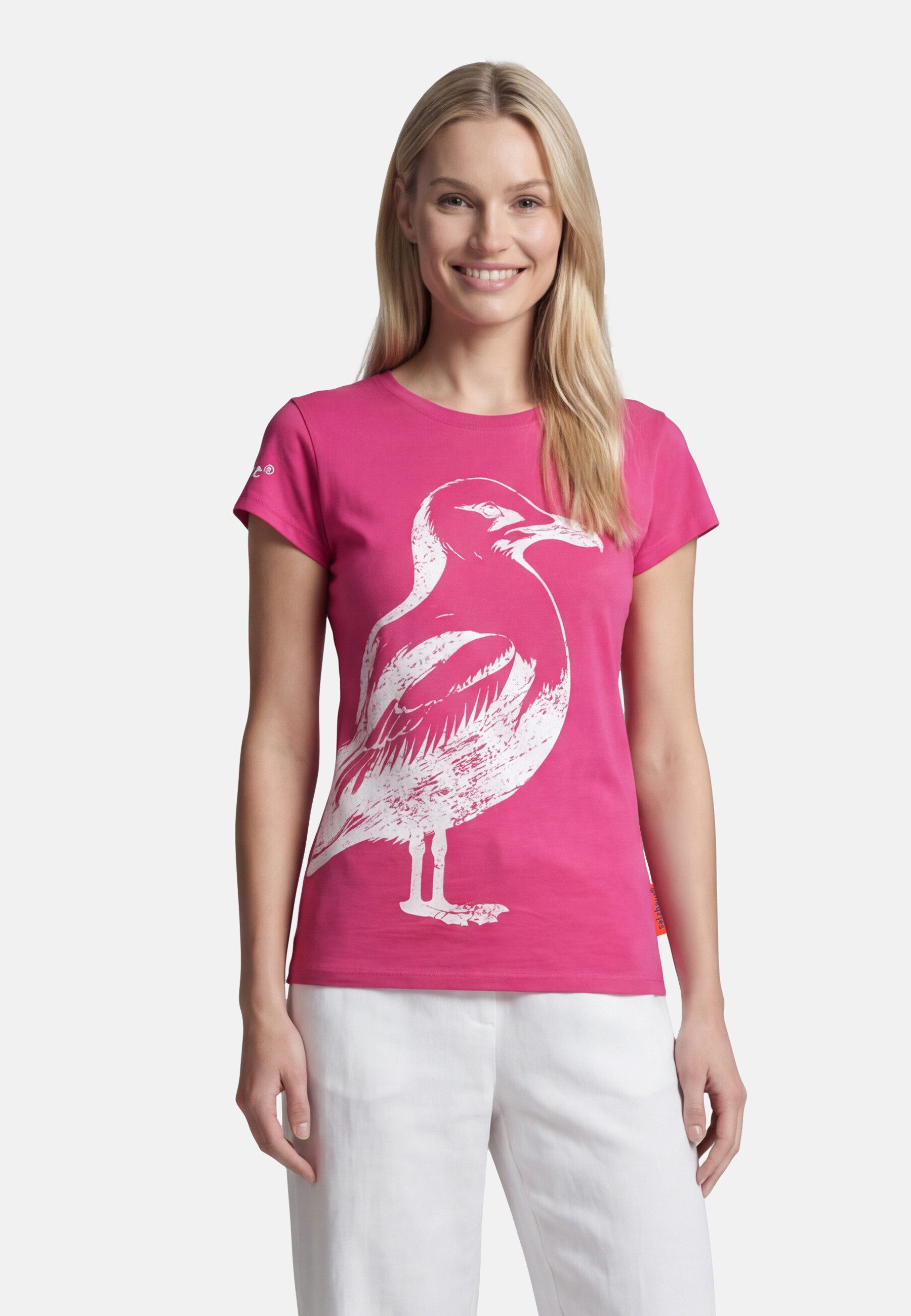 salzhaut T-Shirt ABBELDWATSCH Damen Relaxed-Fit salzhaut T-Shirt – bequeme Qualität und nordisch klares Design