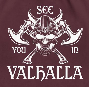 Shirtracer Turnbeutel See you in Valhalla, Wikinger & Walhalla Herren