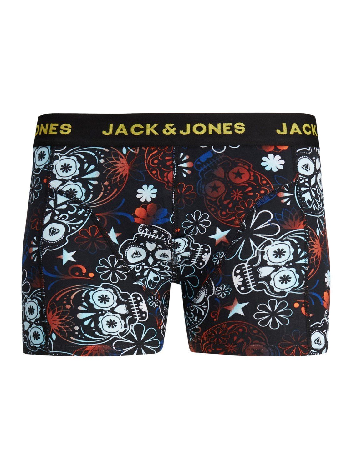durch & Jack Baumwollqualität (5-St., 3 Boxershorts Detail Jones 5er gute Pack) Passform elastische Mix Jacvel