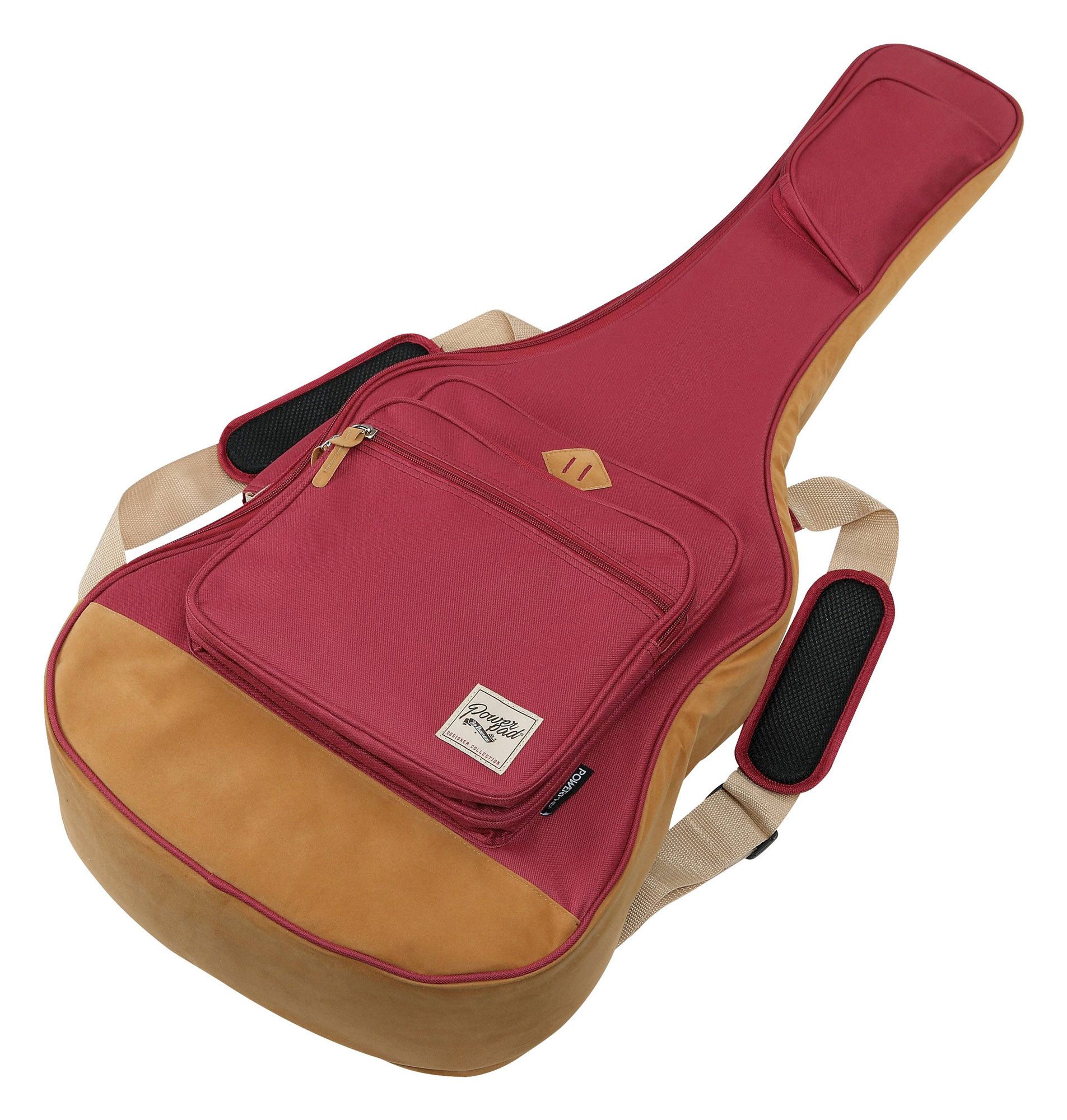 Ibanez Gitarrentasche ICB541-WR Powerpad Gigbag für Klassikgitarre Wine Red, gepolsterter Boden & Seitenwände in Wildleder-Optik
