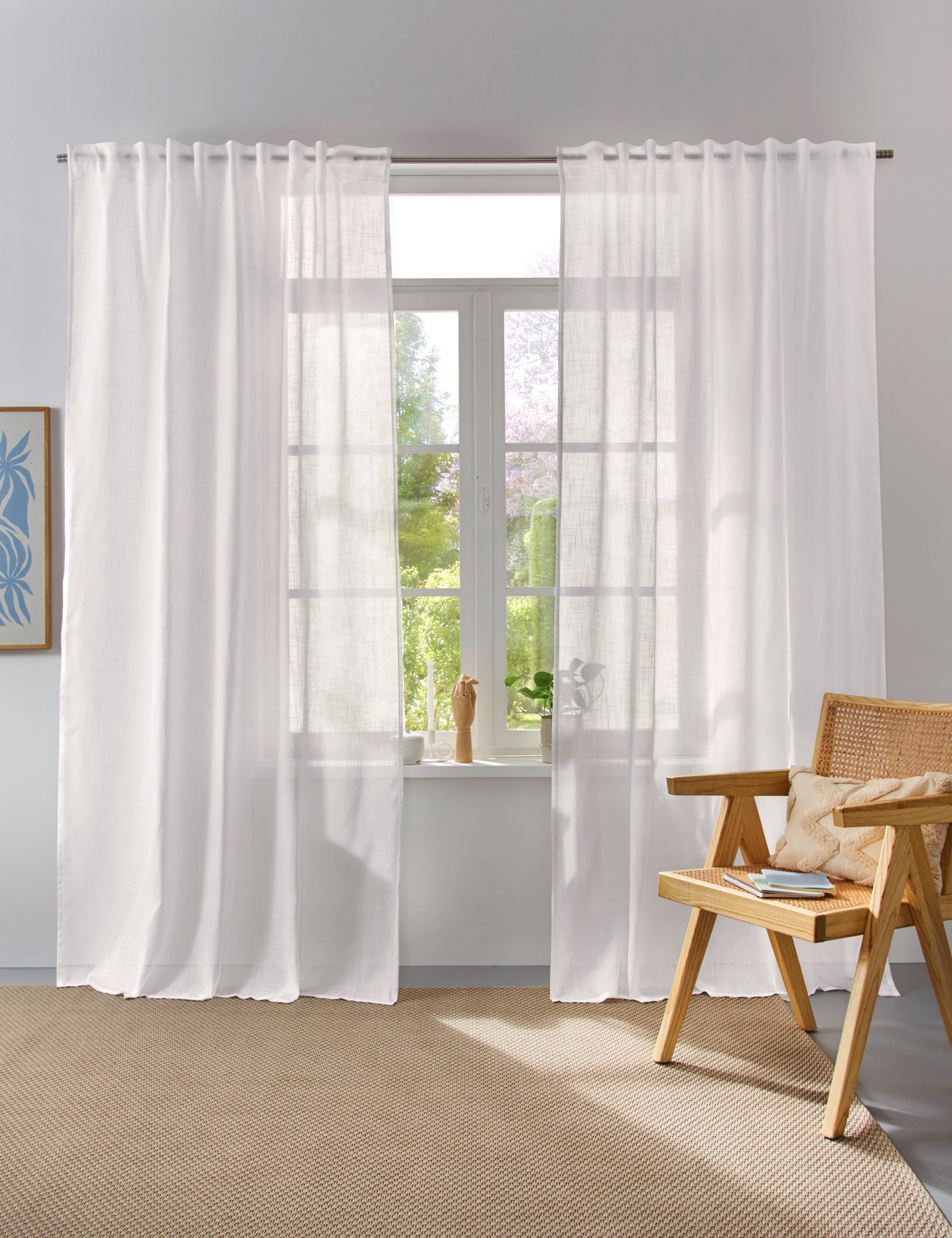 Home affaire Collection Vorhang Linsdorf (1 St), Multifunktionsband, halbtr günstig online kaufen