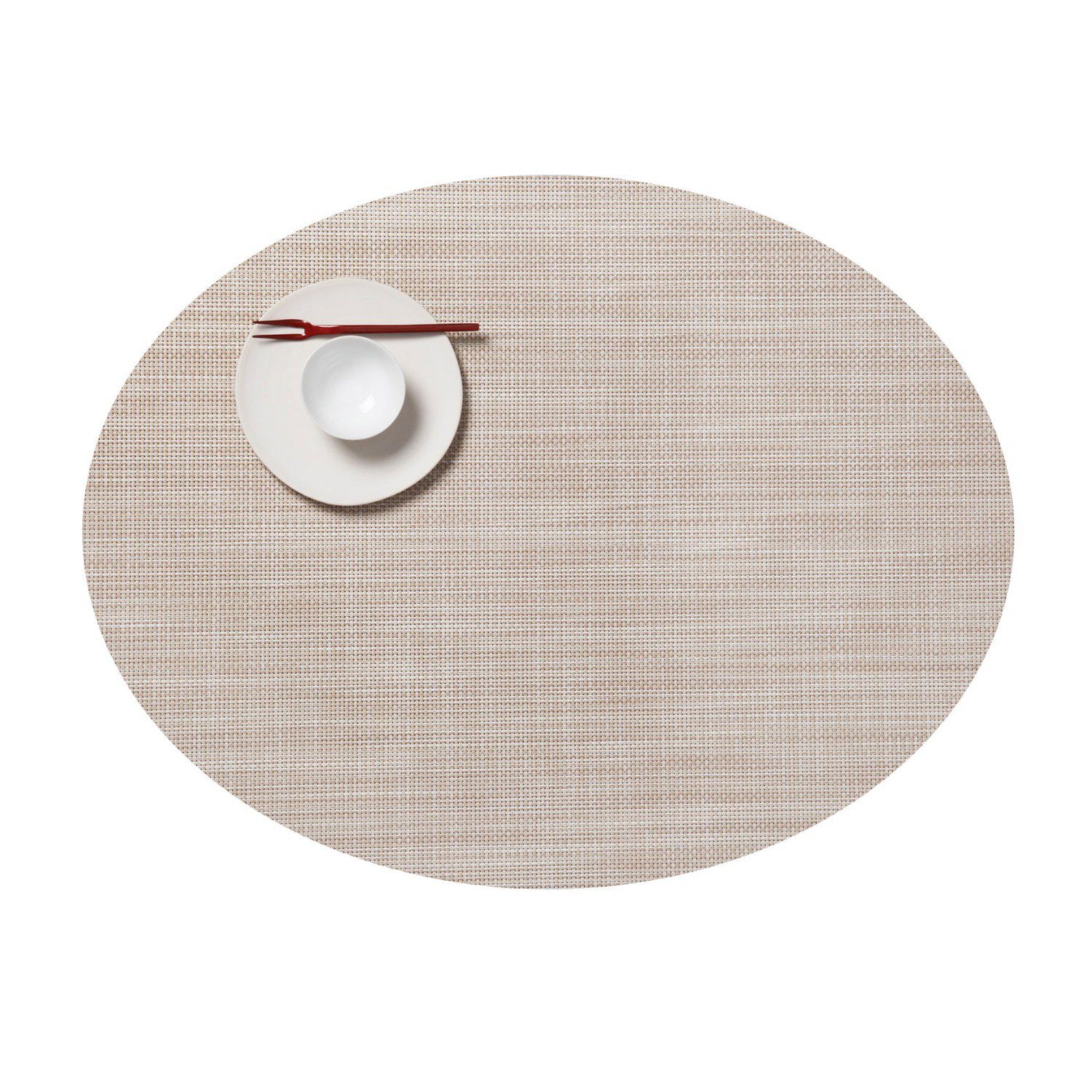 Chilewich Platzset Mini Basketweave Oval Parchment, (1-St)