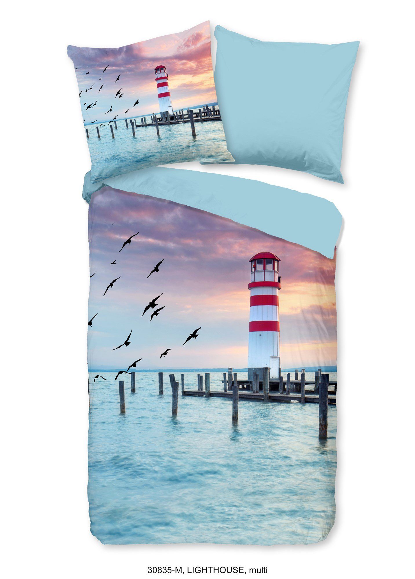PURE luxury collection Wendebettwäsche Lighthousee, Microfaser, günstig online kaufen