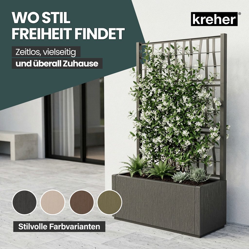 Kreher Spalier 2 x 'Ethica' Struktur Optik (breite Version) in verschiedenen Farben