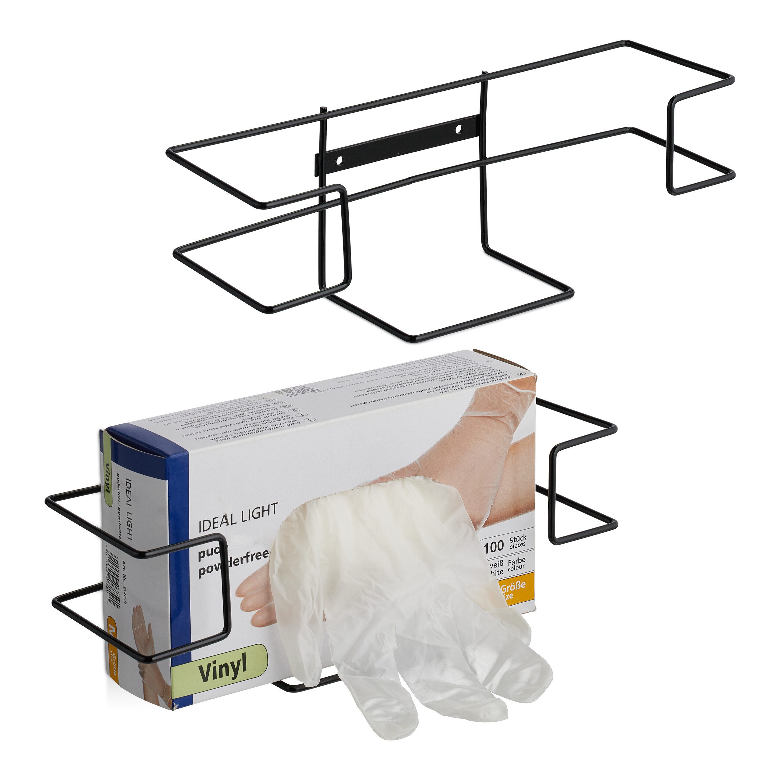 relaxdays Einweghandschuhe Handschuhspender 2er Set günstig online kaufen