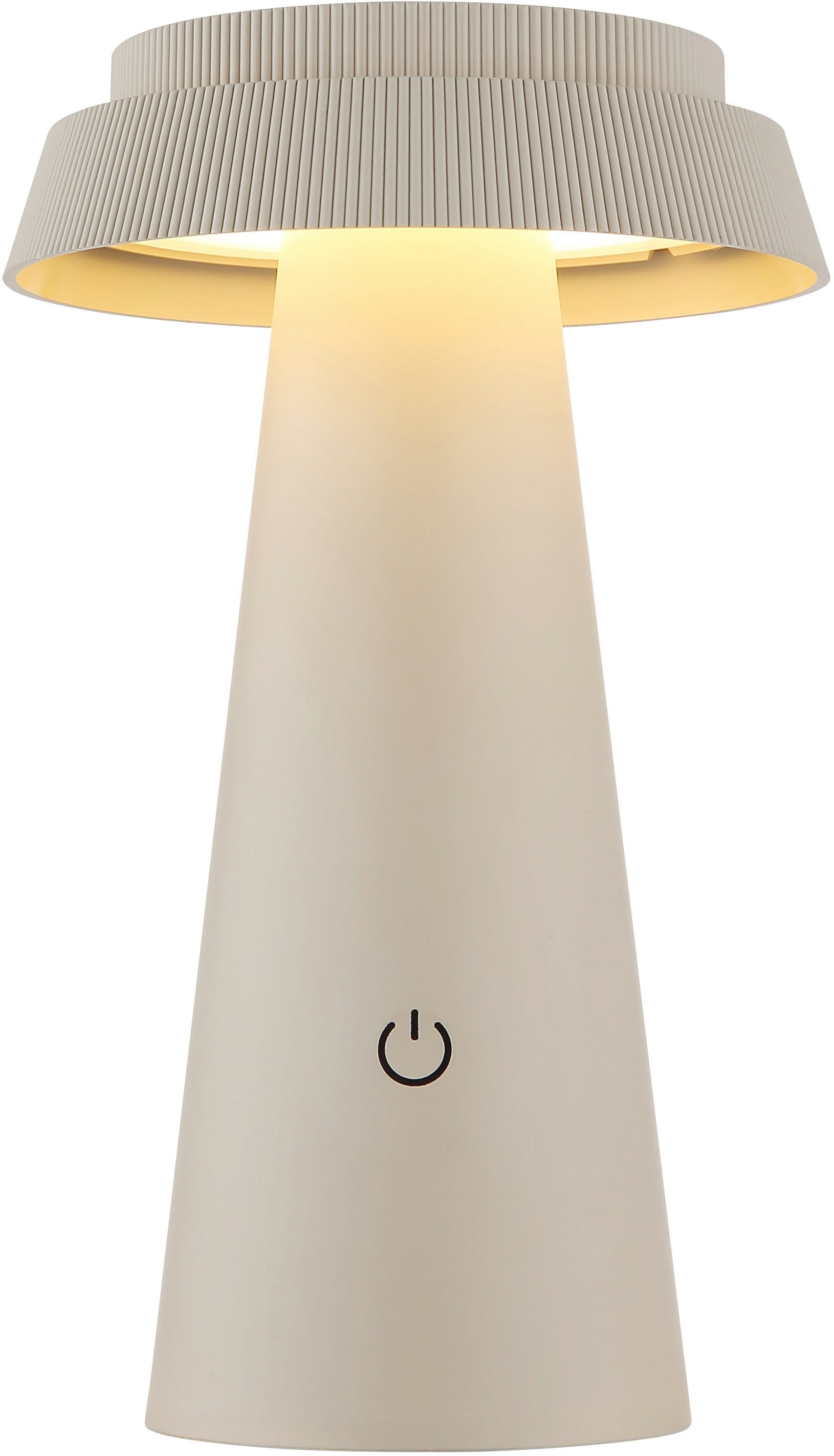 OTTO home LED Solarleuchte Tirria Akkuleuchte, Memoryfunktion, LED fest integriert, warmweiß - kaltweiß, stufenloser Touchdimmer, Farben fixierbar, Solarlampe,  – Bild 4 von 5