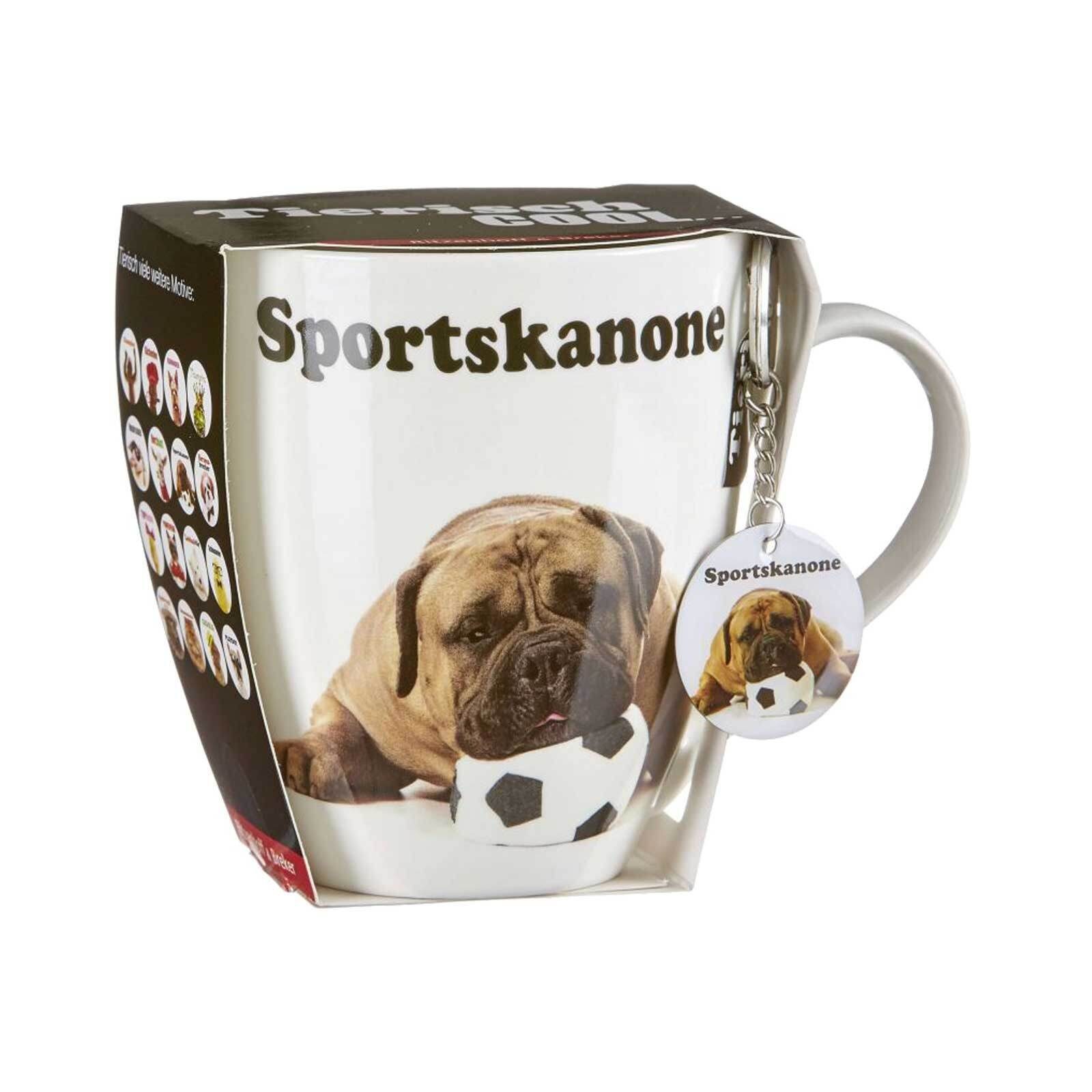 Ritzenhoff & Breker Tasse Sportskanone Jumbotasse 600 ml, Porzellan