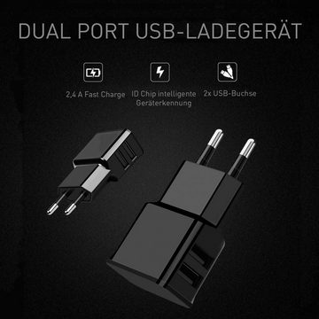 Wicked Chili Dual USB Ladegerät 12W / 2400mA Universal Adapter Steckernetzteil