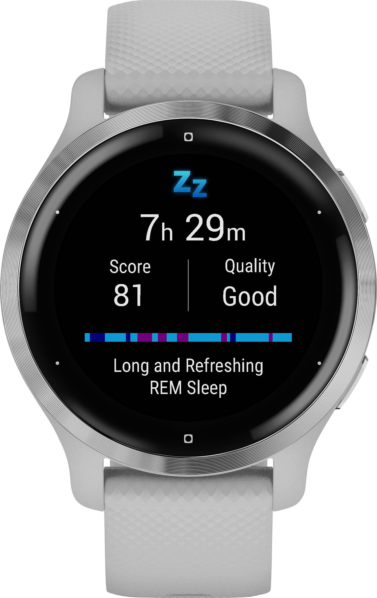hellgrau Garmin cm/1,1 vorinstallierten 25 Sport-Apps | Smartwatch 2S hellgrau Zoll), (2,8 Venu
