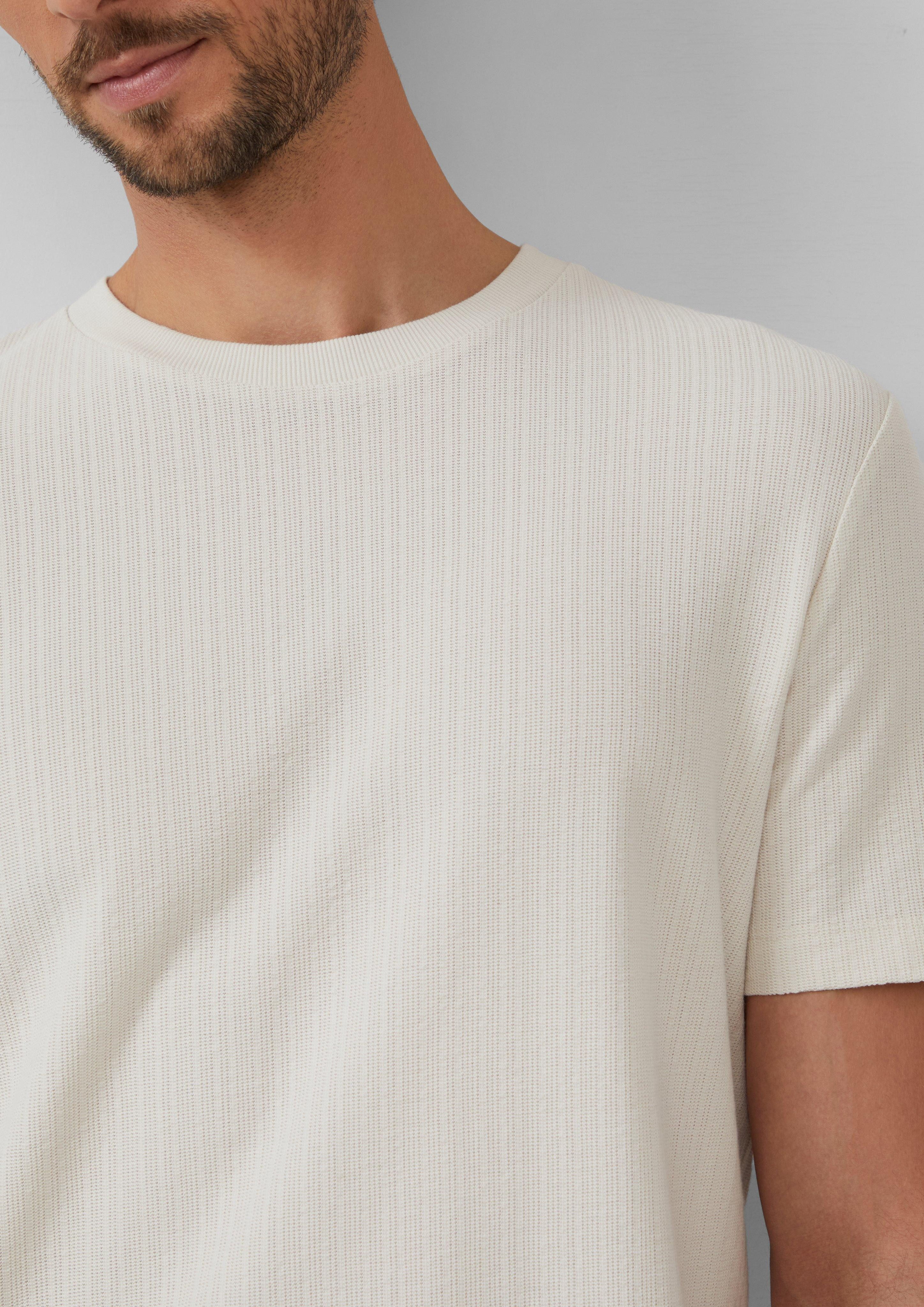 s.Oliver Kurzarmshirt Baumwoll-T-Shirt aus Strukturjersey günstig online kaufen