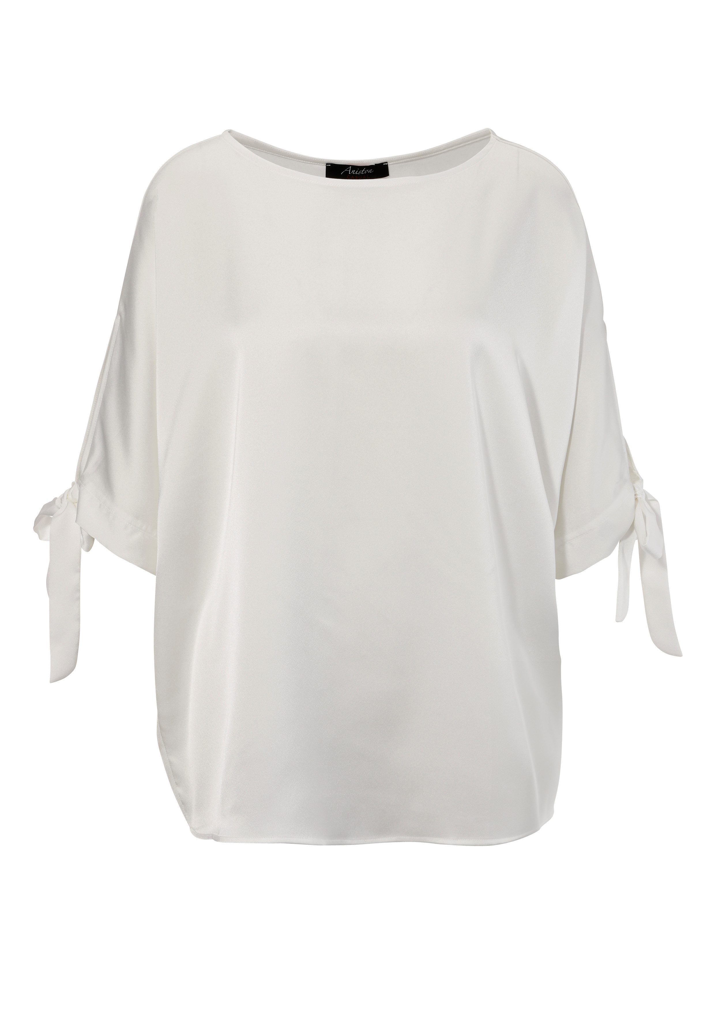 Aniston CASUAL Schlupfbluse mit raffinierten Cut-Out an den 3/4-langen Ärmeln