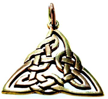 Kiss of Leather Kettenanhänger Keltenknoten Anhänger Kette keltischer Knoten Kelten Bronze