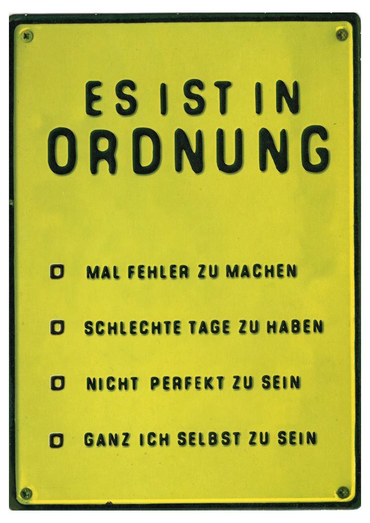Postkarte Up-Card - Die Karte zum Aufstellen "Es ist in Ordnung", Erwachsene