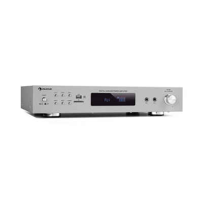 Auna »AMP-9200 BT Digital-Stereo-Verstärker 2x60W RMS BT 2xMikro silber« Audioverstärker