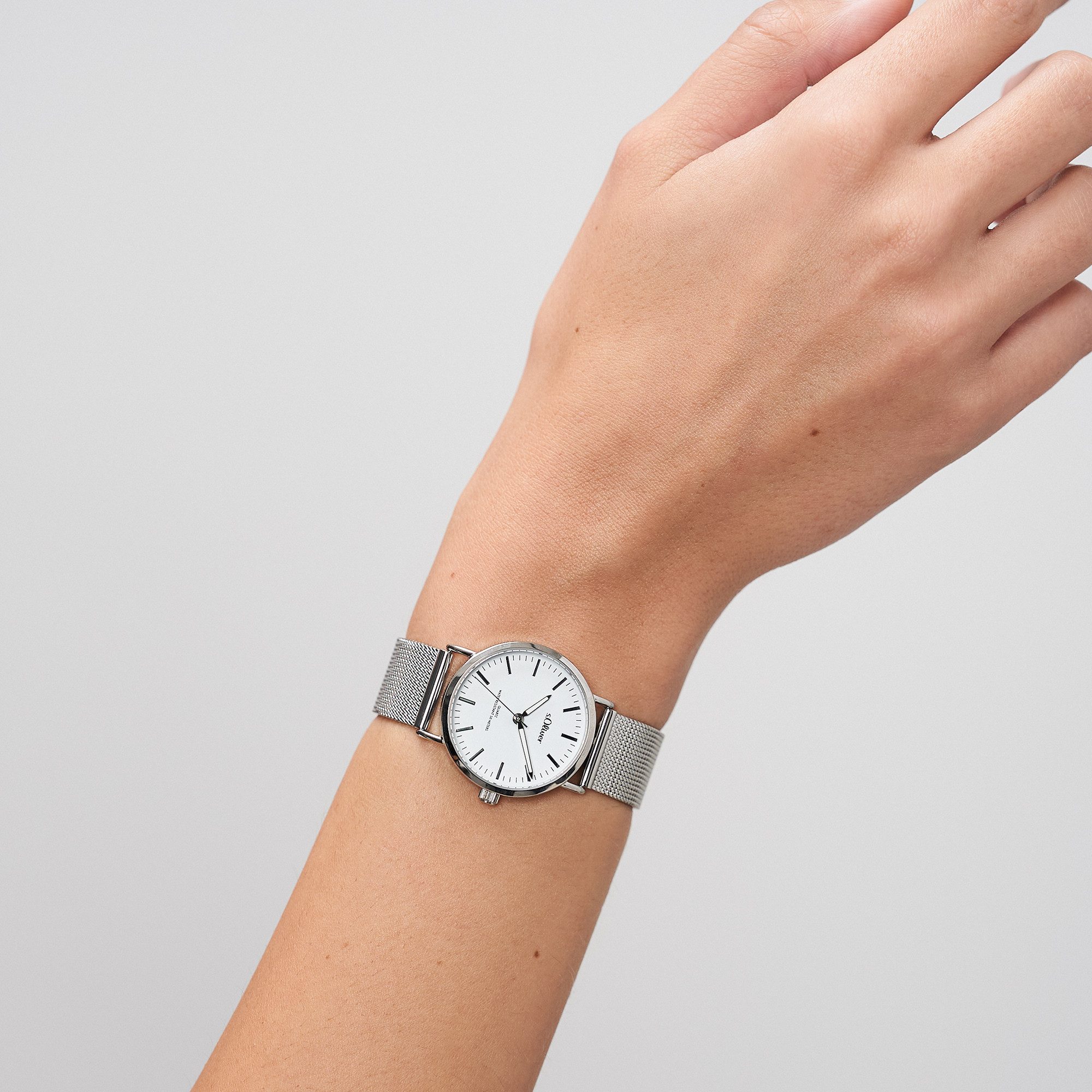 s.Oliver Quarzuhr Essential Time Edelstahl