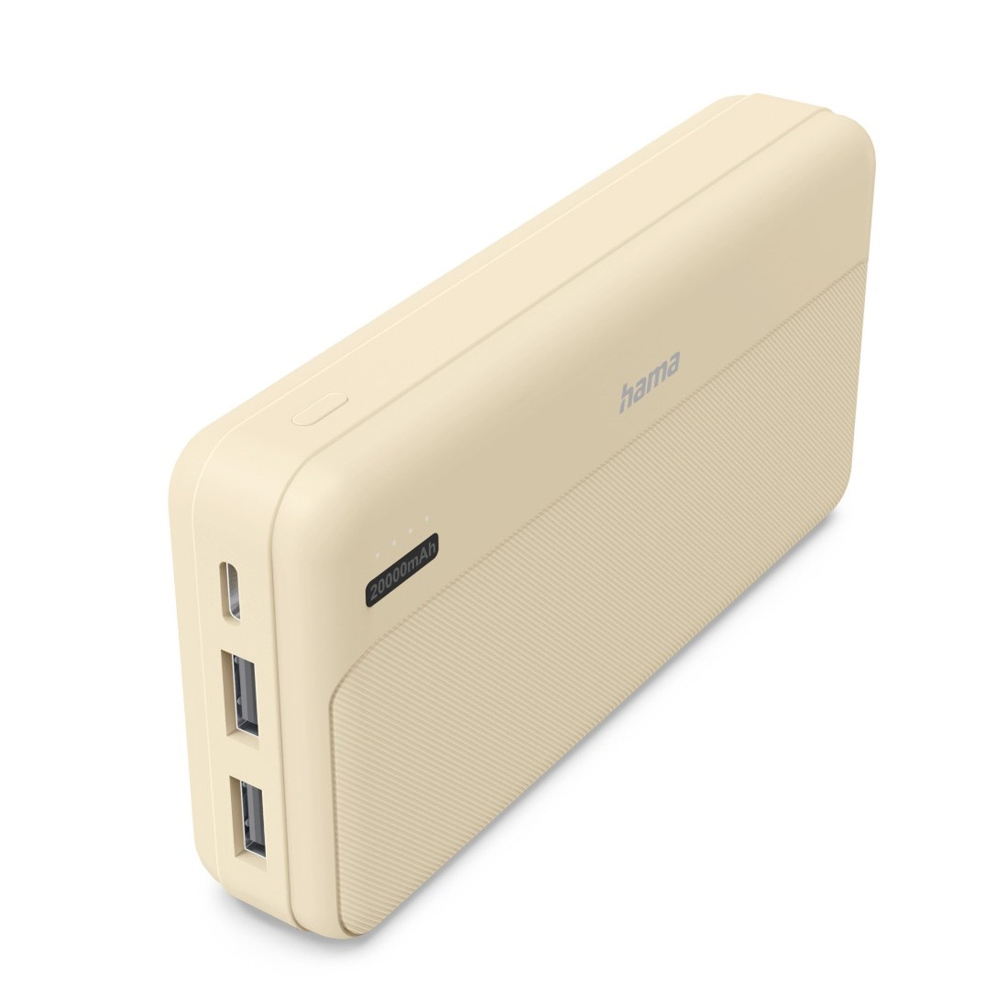 Hama Pocket 20, 20000 mAh, USB-A, Sand Powerbank (1 St)