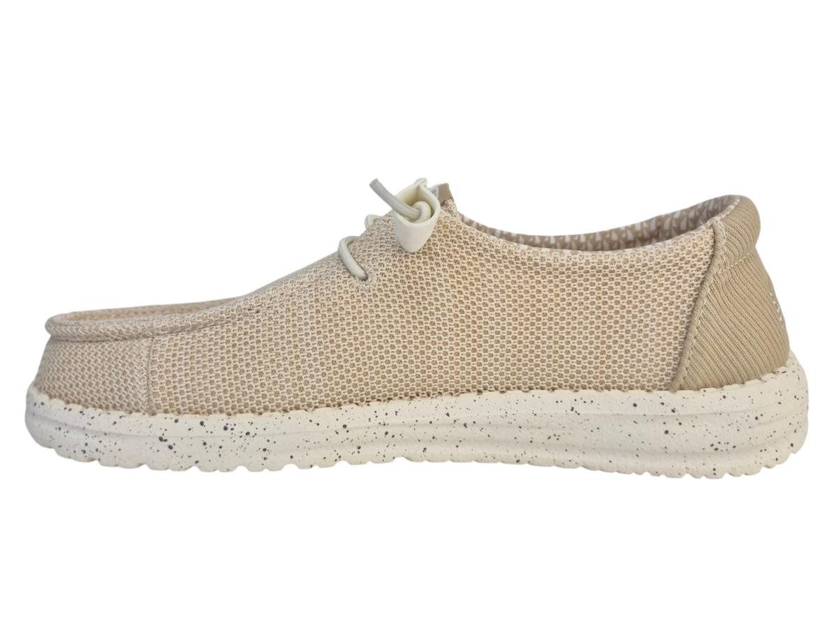 Hey Dude Wendy Stretch SOX cream Slipper