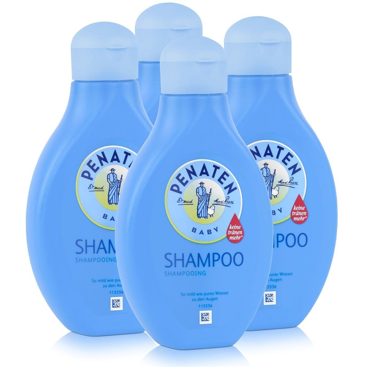 Babypflege-Set Penaten Baby Shampoo 400ml - So mild wie pures Wasser (4er Pack)