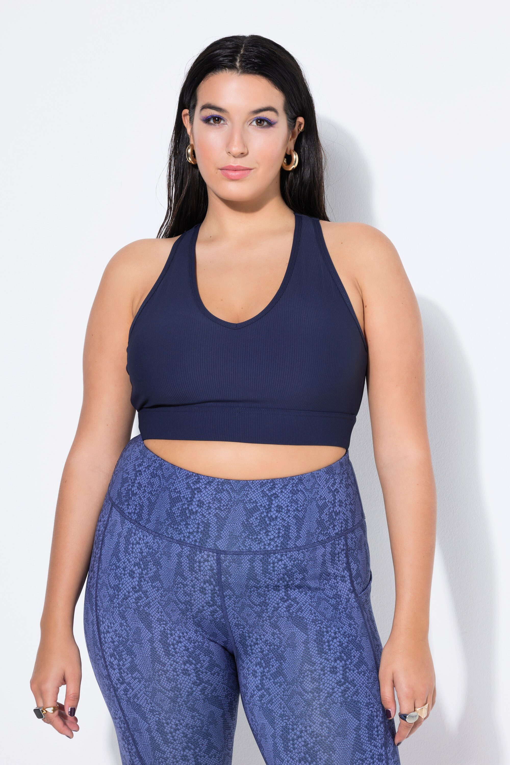 Studio Untold Sport-BH Ripp-Bustier Rippjersey gekreuzte günstig online kaufen