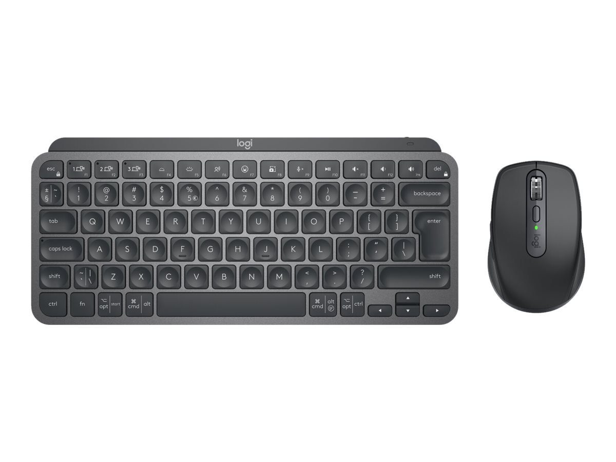 Logitech LOGITECH Wireless Keyboard+Mouse MX Keys Mini Combo graphite Tastatur- und Maus-Set
