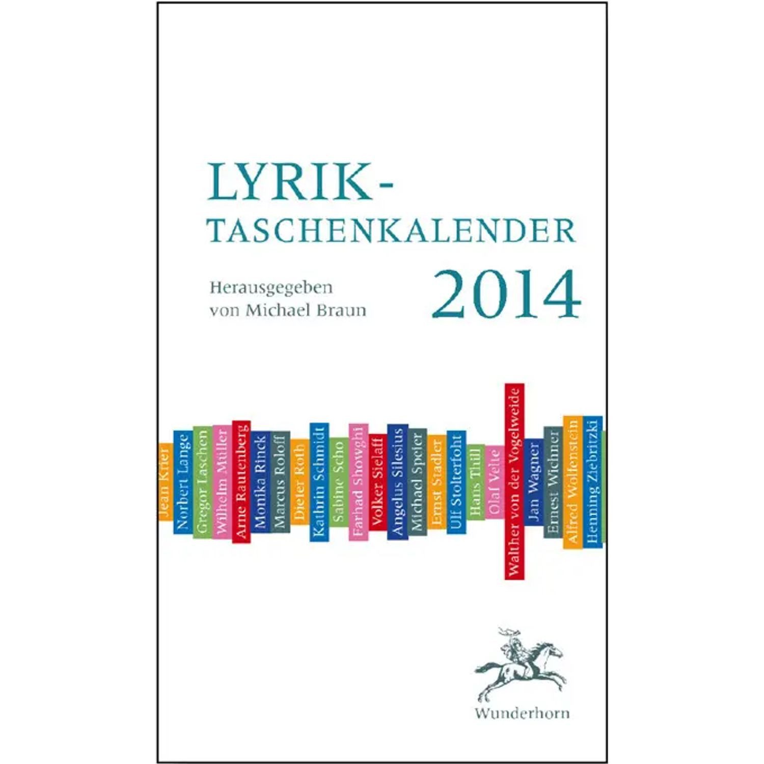 Taschenkalender Lyrik-Taschenkalender 2014