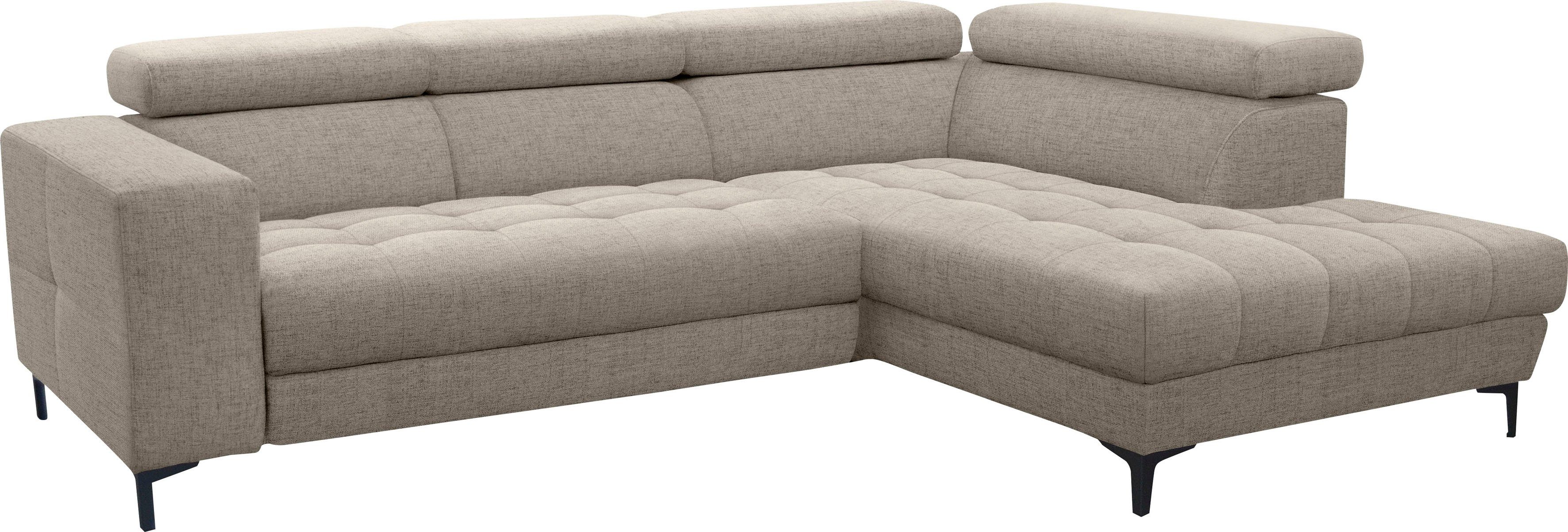 alina Ecksofa Valea, mit Rückenlehnenverstellung, wahlweise mit ausziehbarer Liegefläche