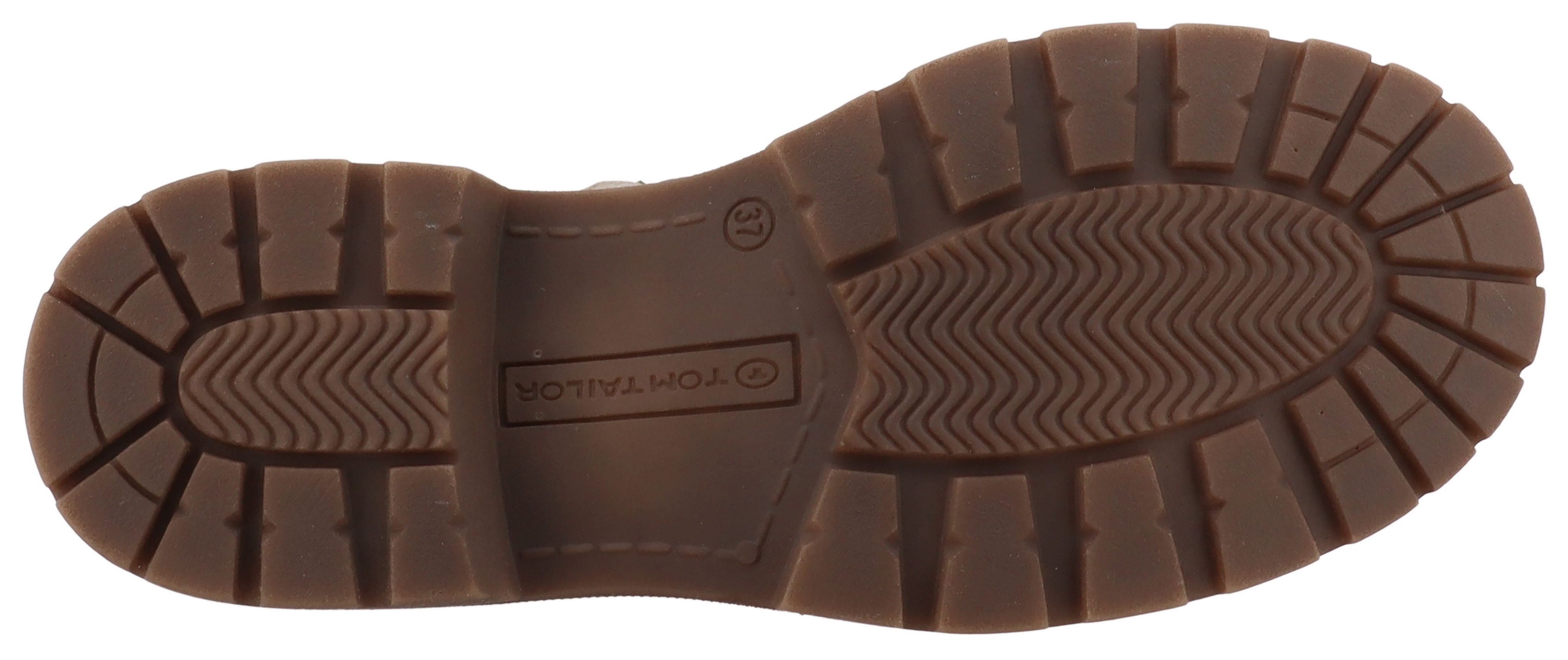 TOM TAILOR Winterboots Workerboots, Hiking Boot mit Blockabsatz
