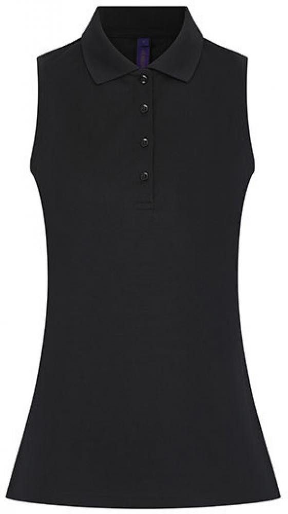 Henbury Rundhalsshirt Ladies´ Sleeveless Coolplus® Polo Shirt Damen Poloshirt
