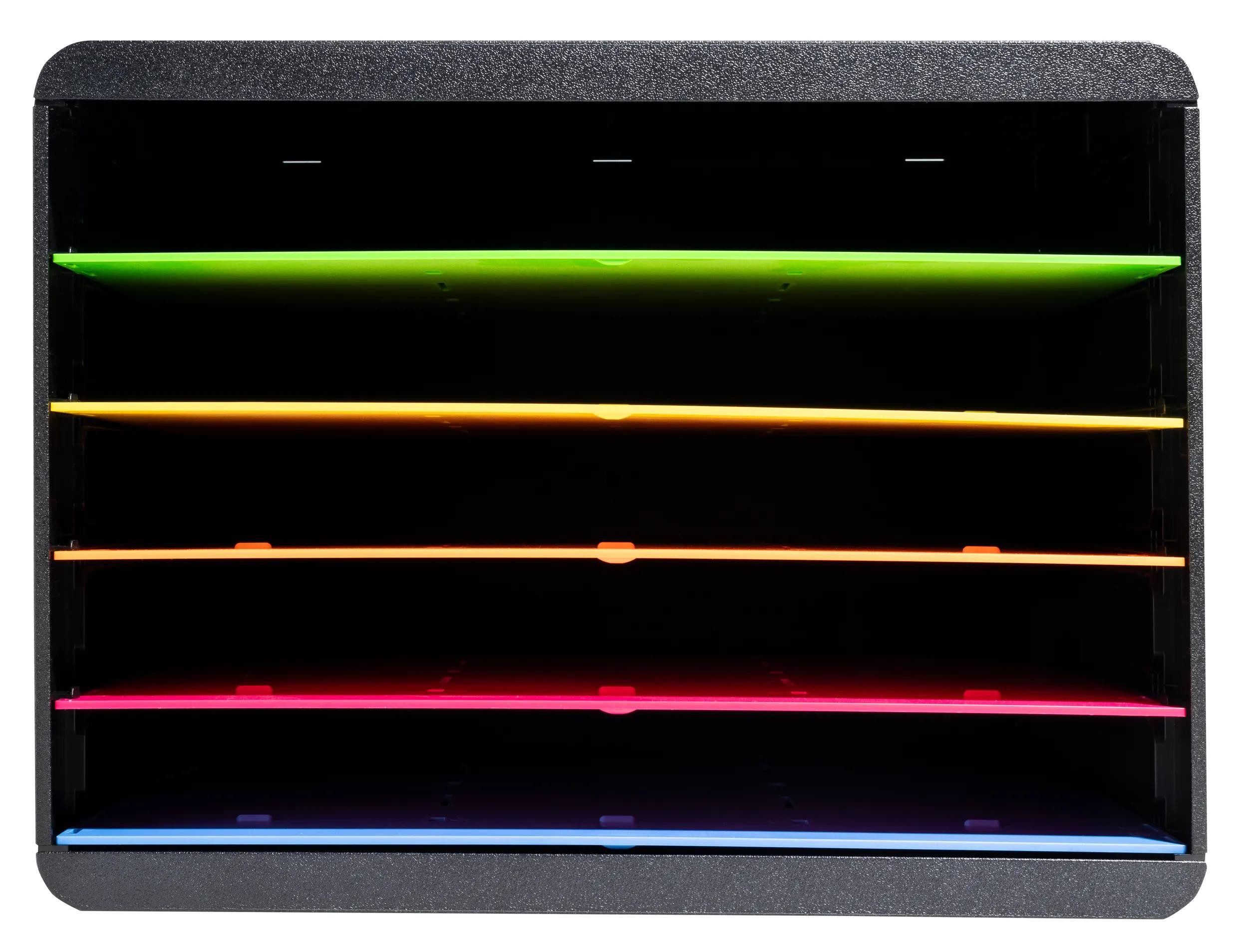 Schubladenbox Desktopsorter mit 5 Fächern, Querformat, Iderama, Regenbogen, 305798D