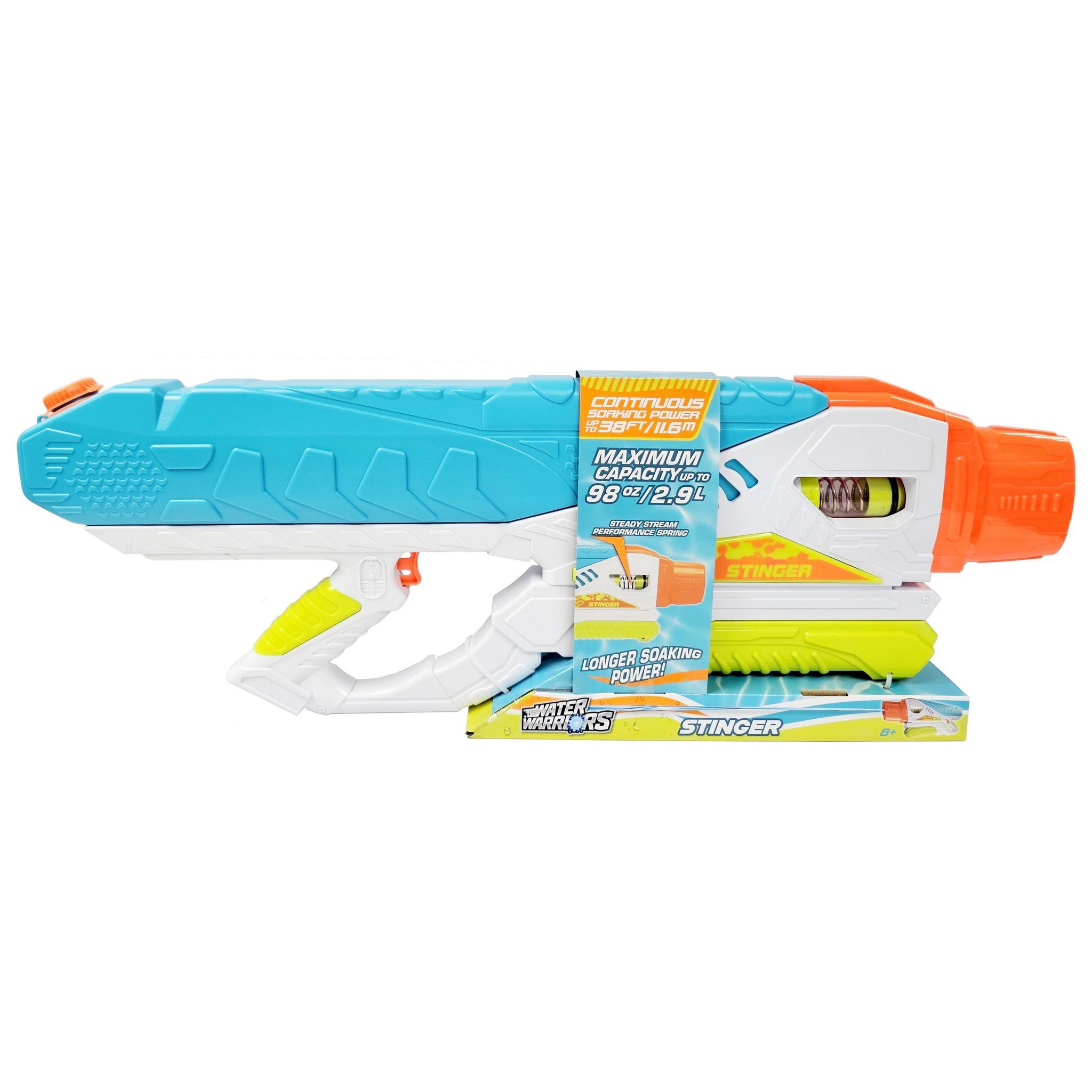 Buzz Bee Toys Wasserpistole BuzzBee Stinger, Langstrecken-Wasserblaster mit 2,6 Liter Tank